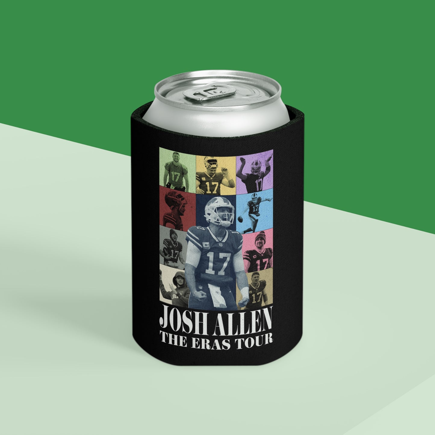 Josh Allen Eras Tour Can Cooler, Regular and Slim can Koozie