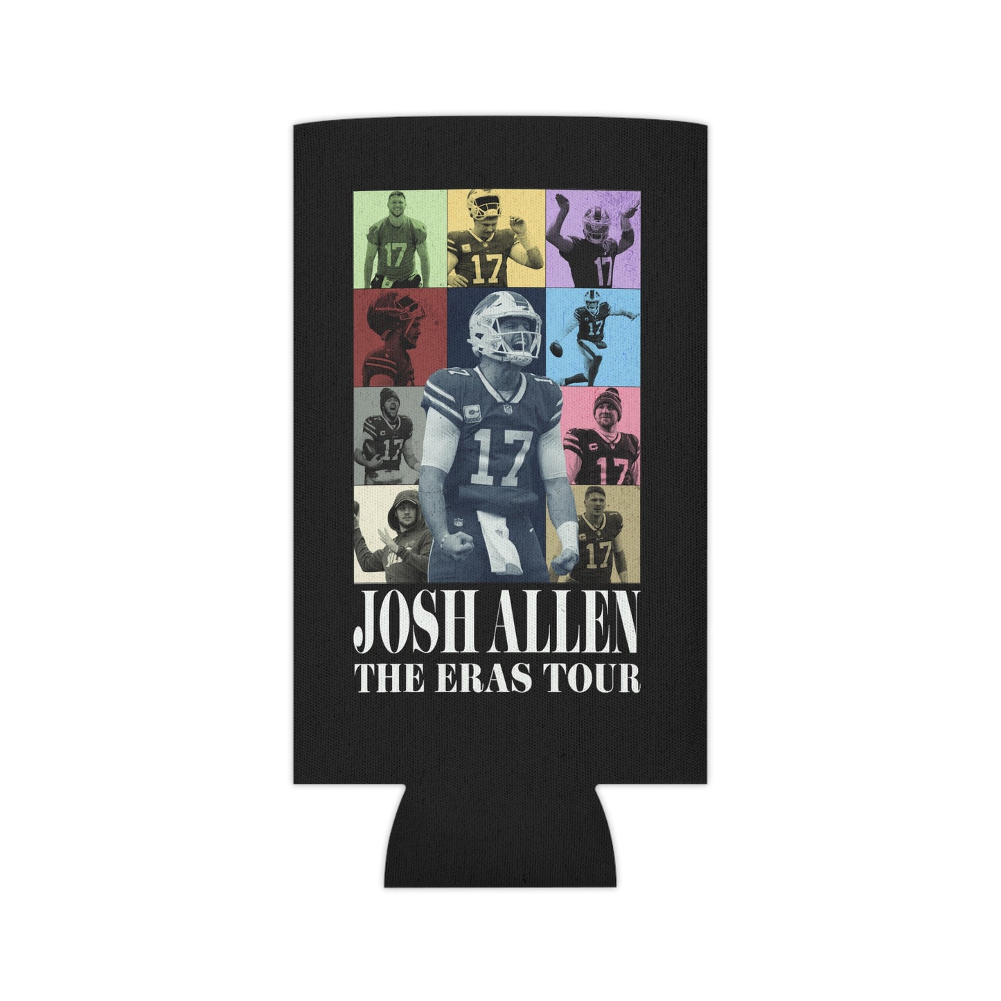 Josh Allen Eras Tour Can Cooler, Regular and Slim can Koozie