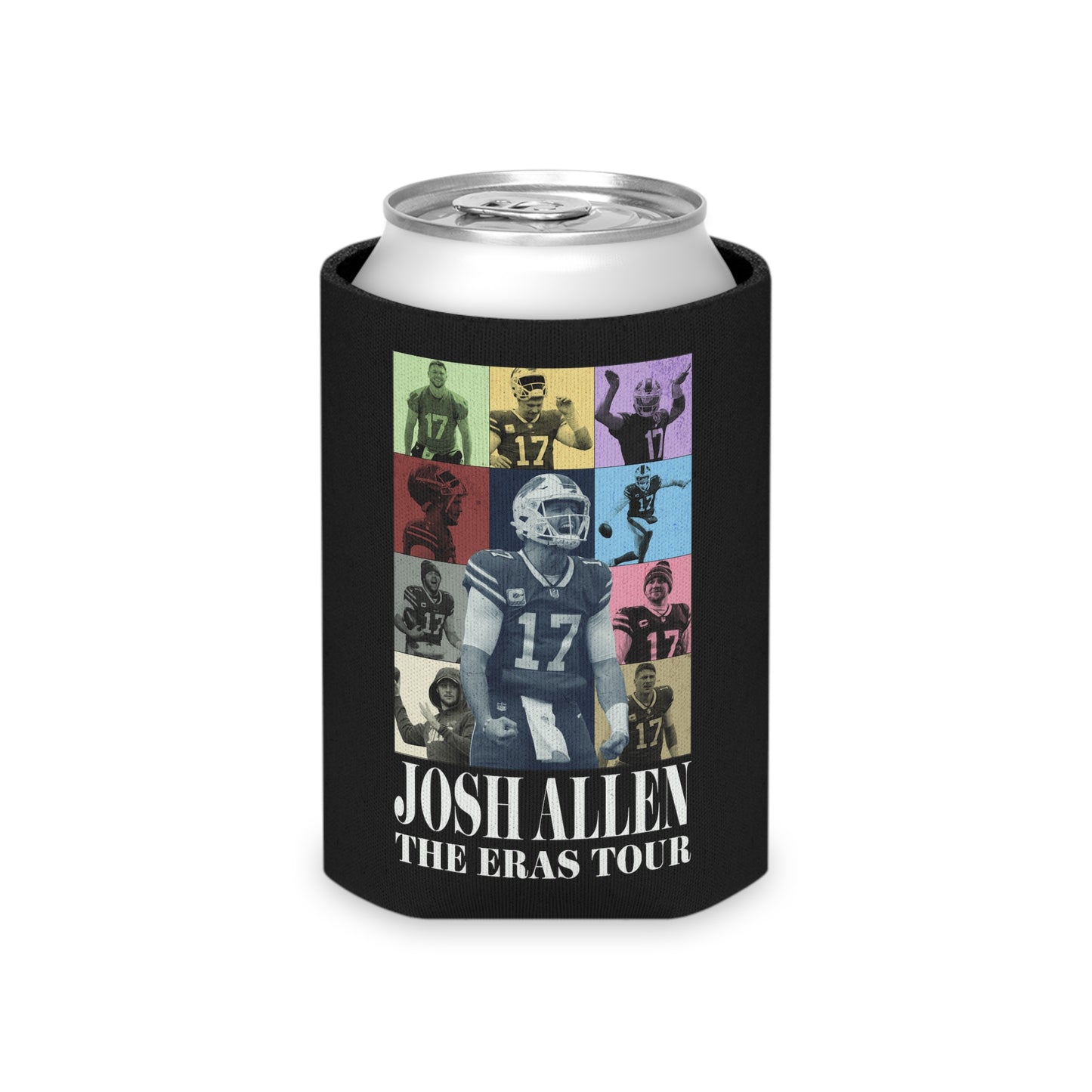 Josh Allen Eras Tour Can Cooler, Regular and Slim can Koozie