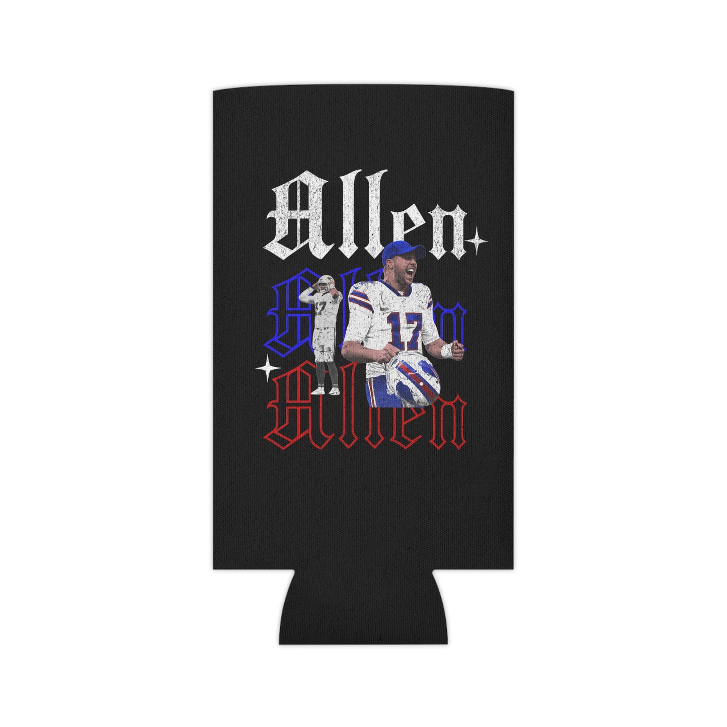 Josh Allen Bills Can Cooler, Regular and Slim can Koozie