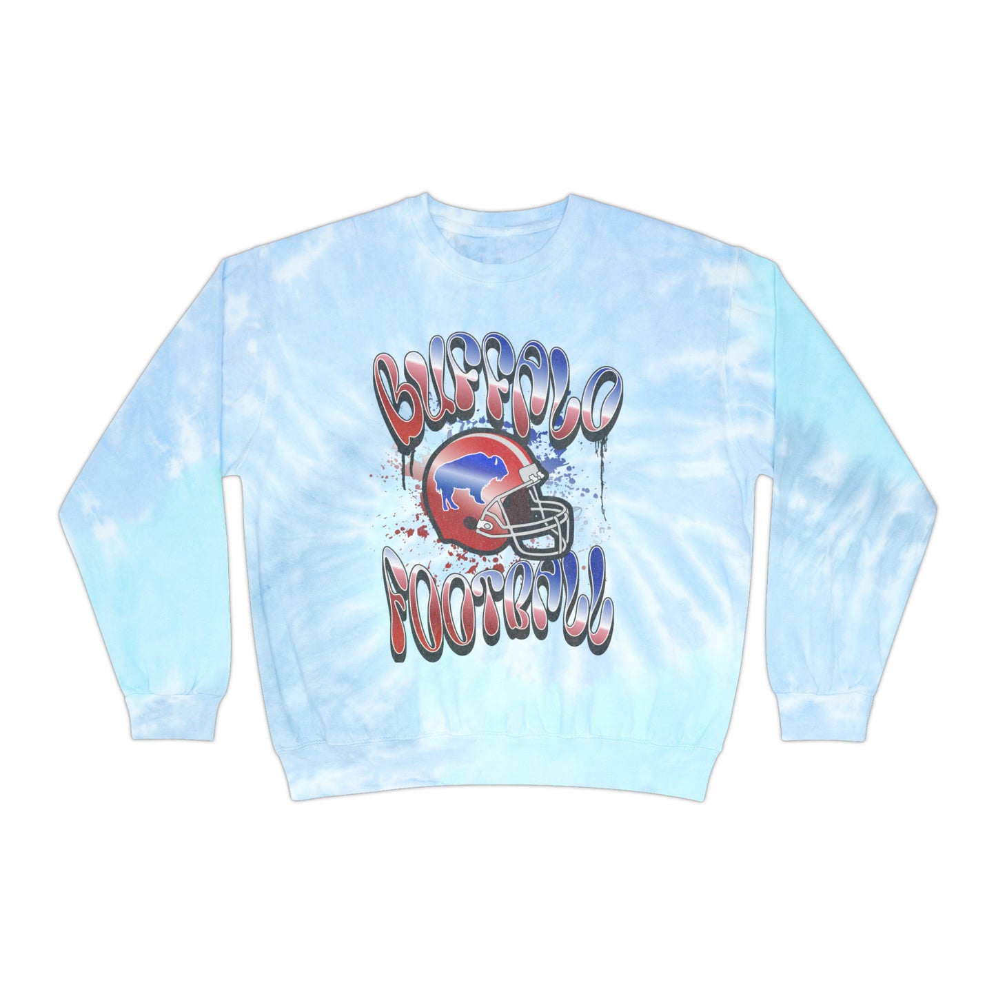Buffalo Football Graffiti Tie-Dye Sweatshirt