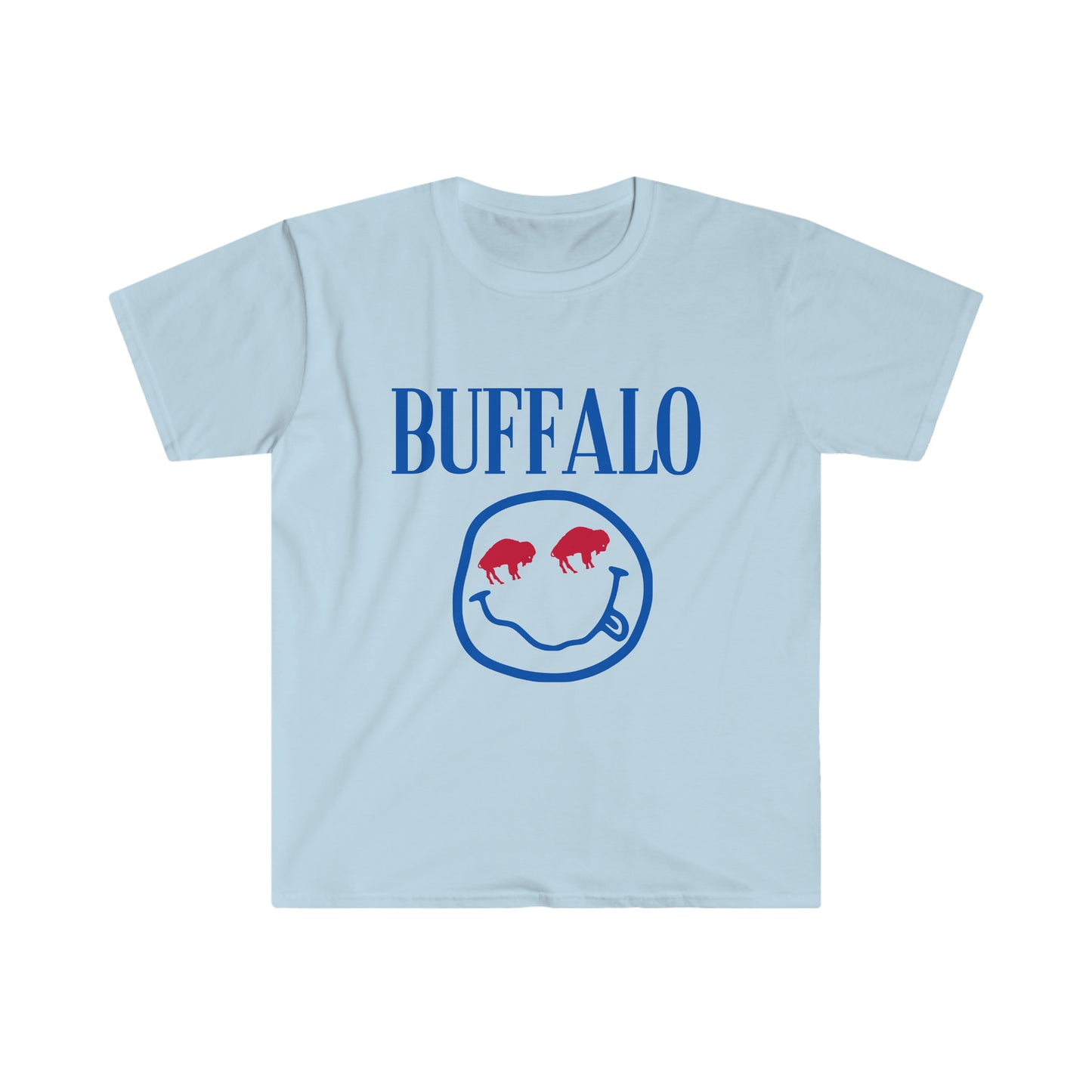 Buffalo Football Smiley Shirt, Bills Band Tee
