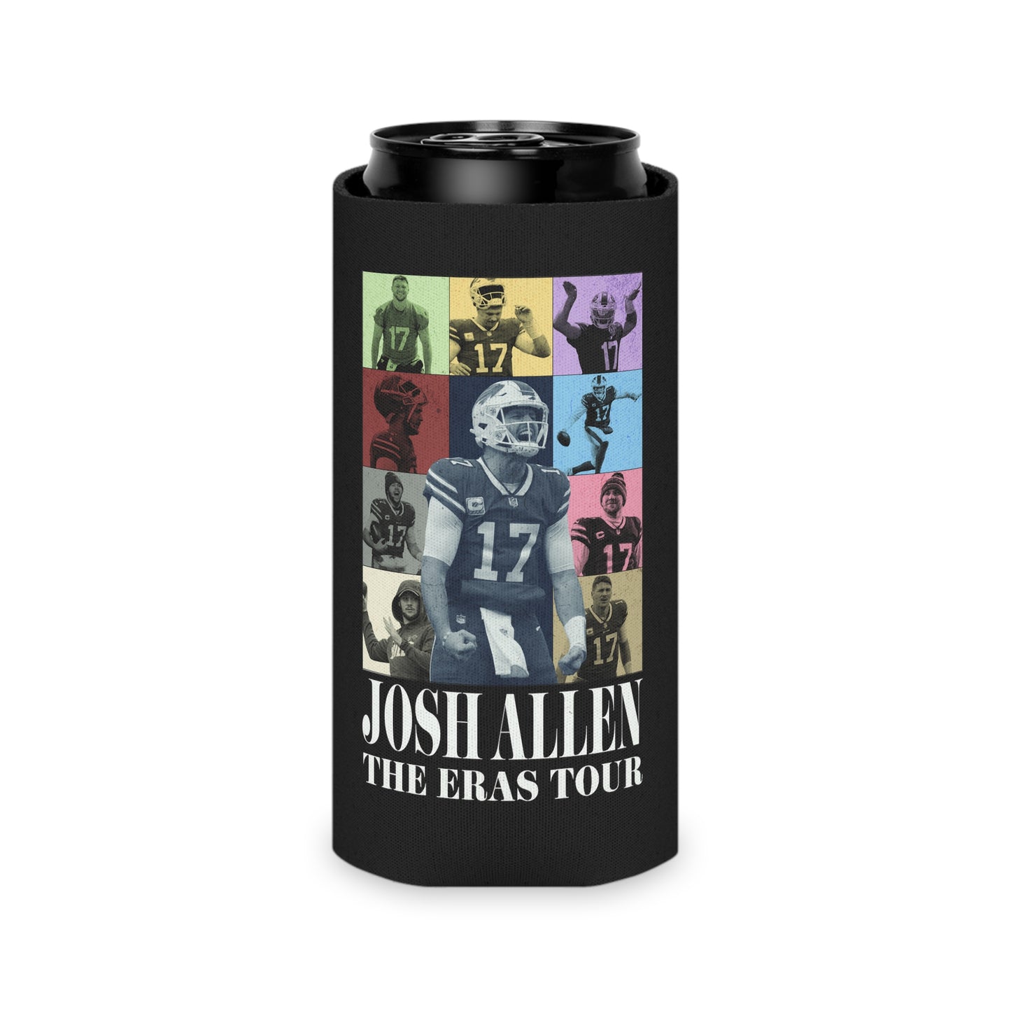 Josh Allen Eras Tour Can Cooler, Regular and Slim can Koozie