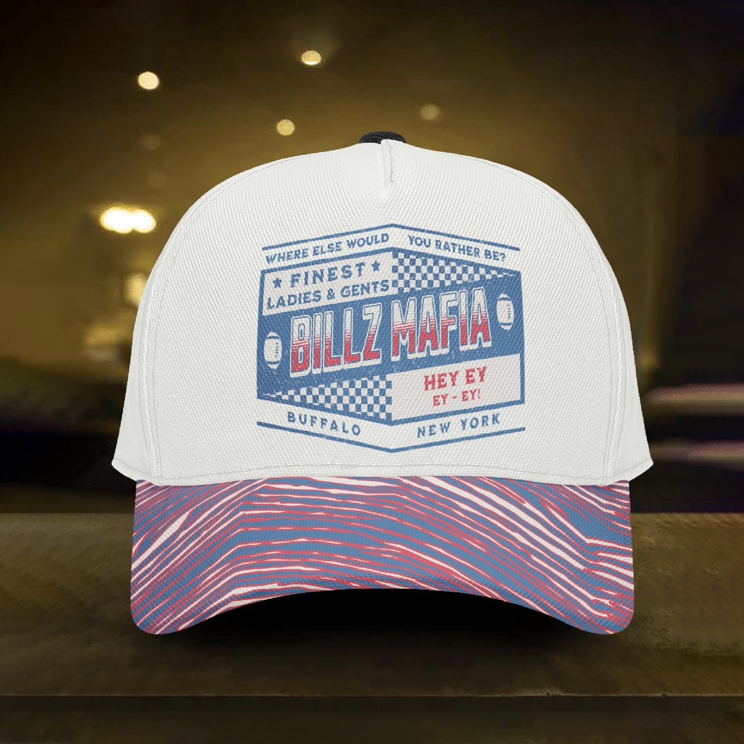Buffalo Mafia Vintage Style Two Toned Zubaz Hat