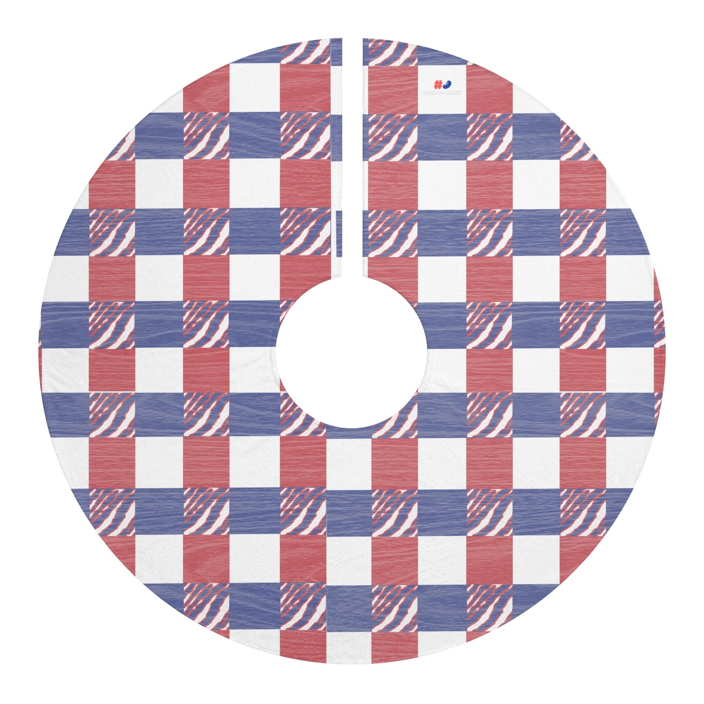 Buffalo Football Plaid Christmas Tree Skirts