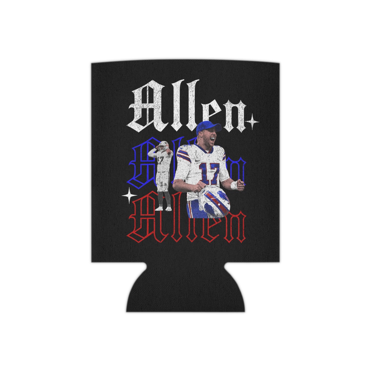 Josh Allen Bills Can Cooler, Regular and Slim can Koozie