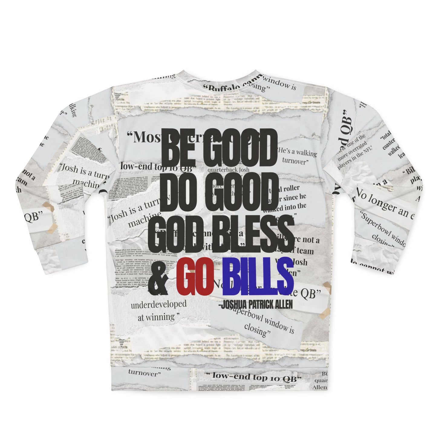 BE GOOD DO GOOD MVP HEADLINES CREWNECK