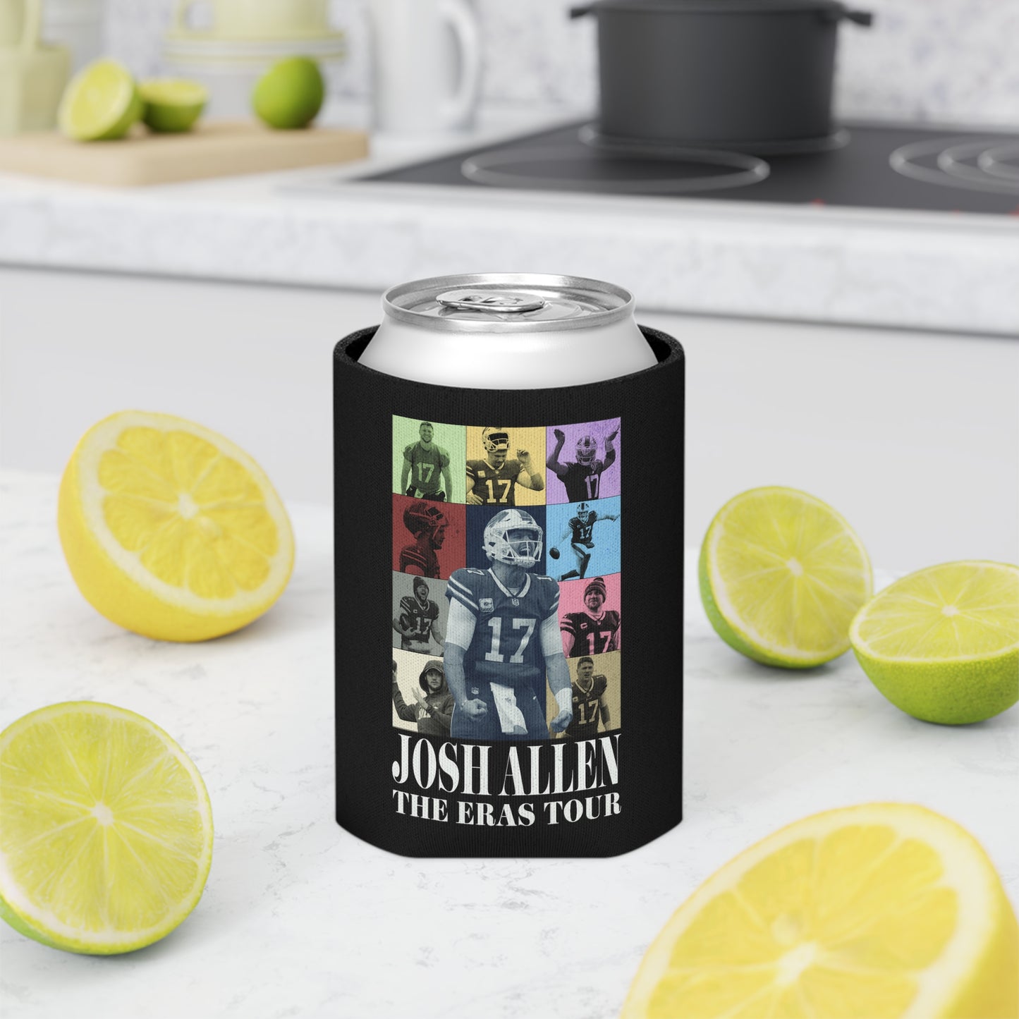 Josh Allen Eras Tour Can Cooler, Regular and Slim can Koozie