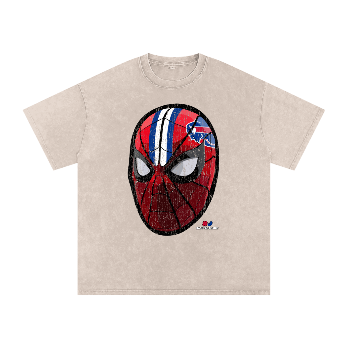 Spiderman Buffalo Helmet Vintage Washed T-Shirt