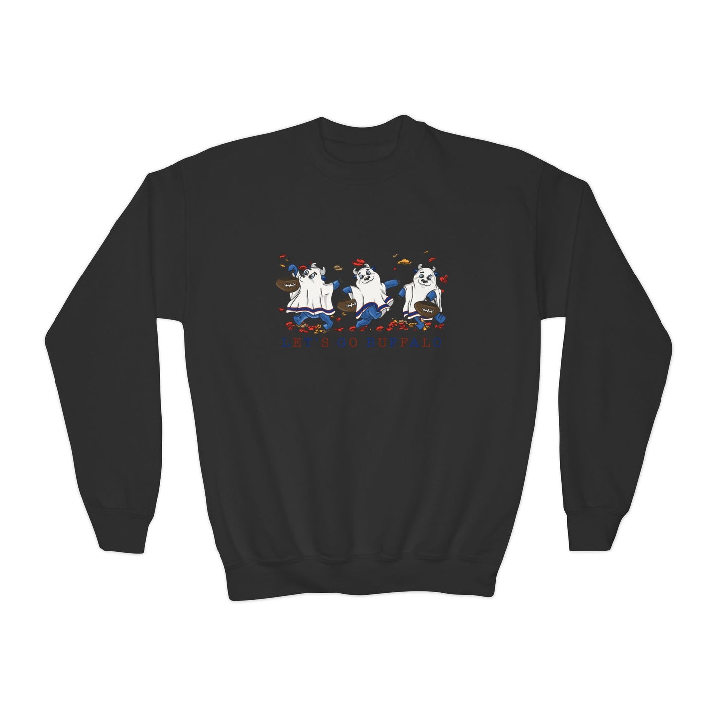 Spooky Bills Let's Go Buffalo Youth Crewneck