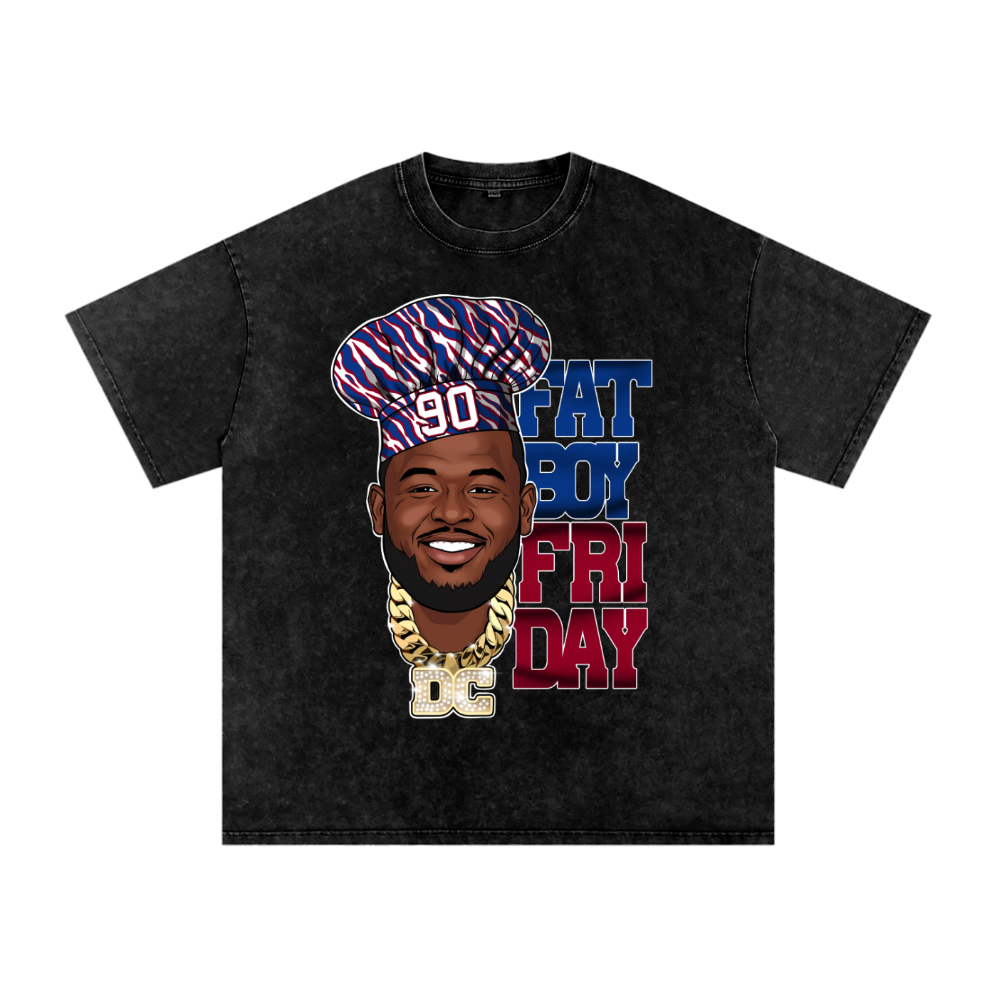 DeWayne Carter Fat Boy Friday x Hashtag Beanie Vintage Washed T-Shirt