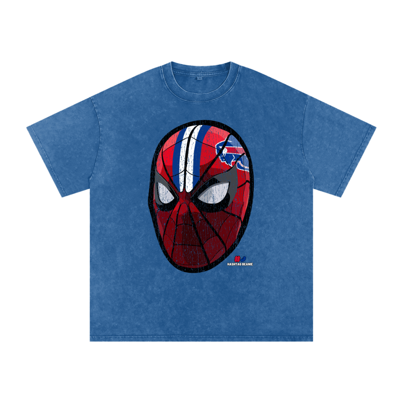 Spiderman Buffalo Helmet Vintage Washed T-Shirt