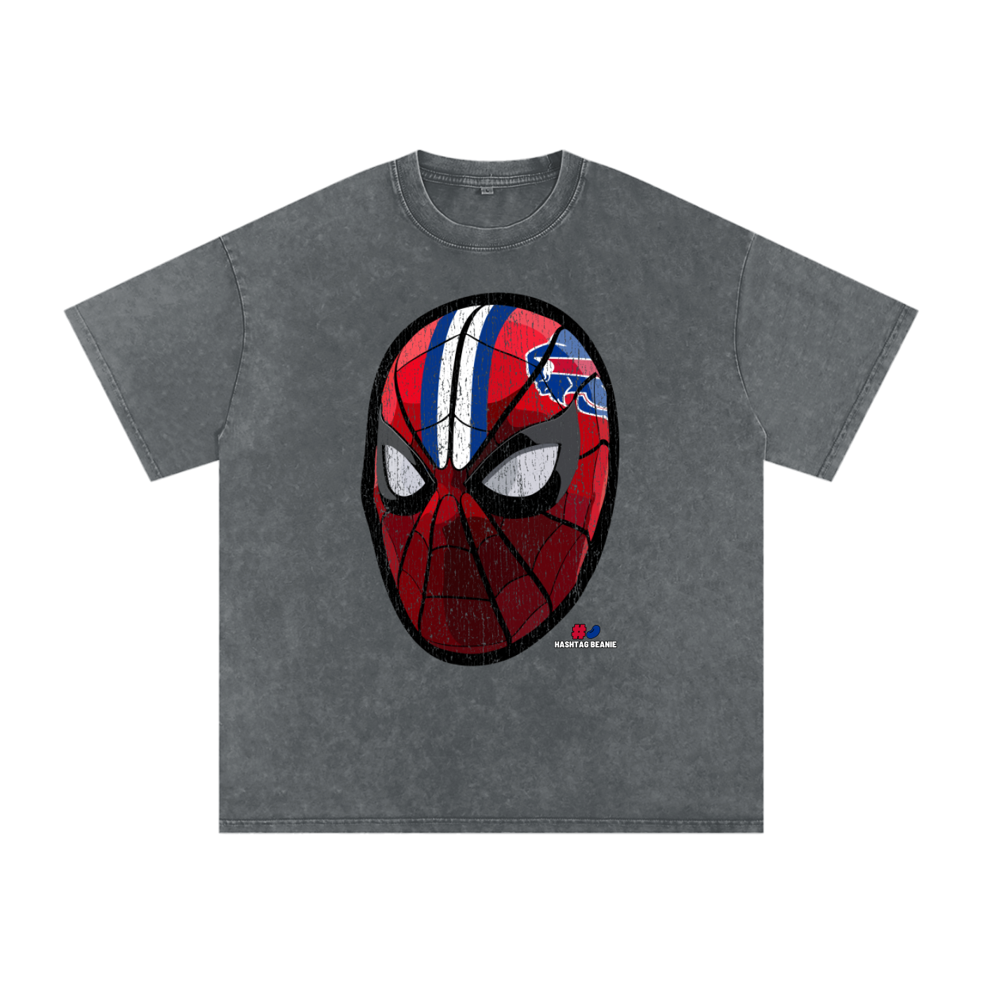 Spiderman Buffalo Helmet Vintage Washed T-Shirt
