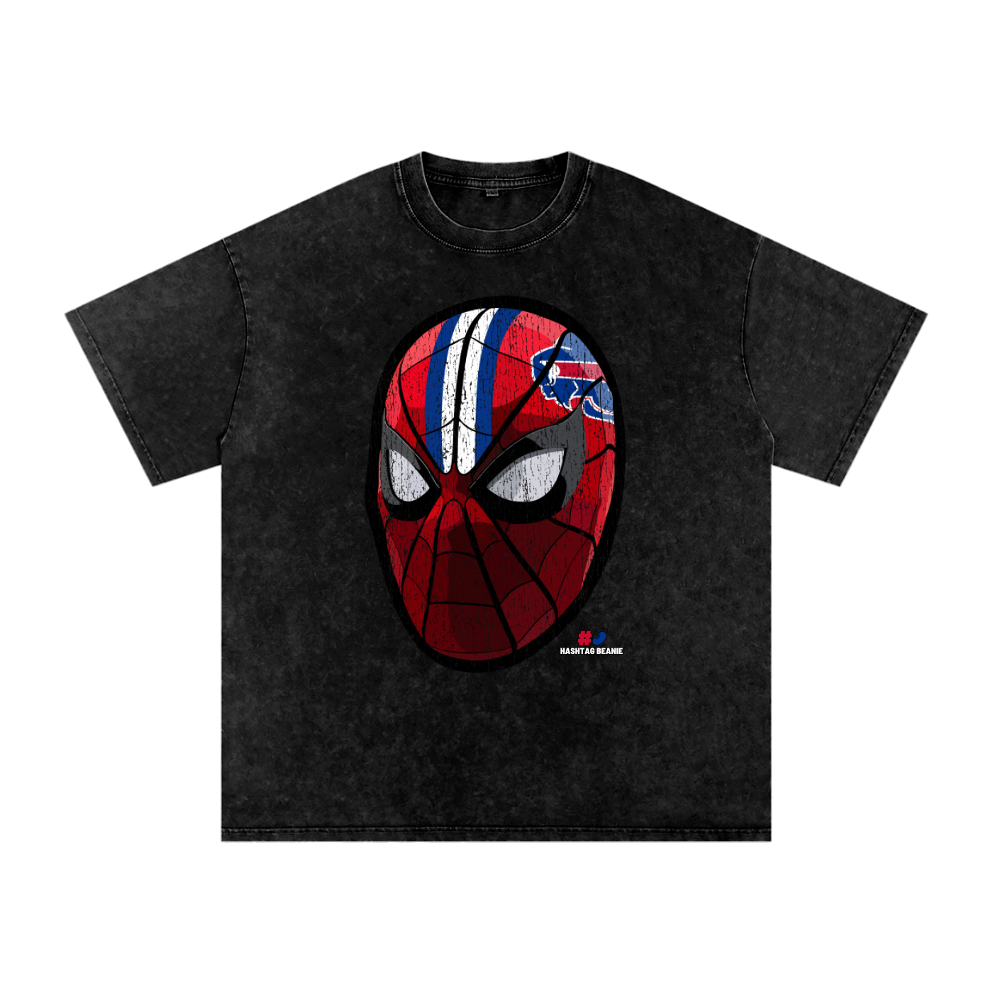 Spiderman Buffalo Helmet Vintage Washed T-Shirt