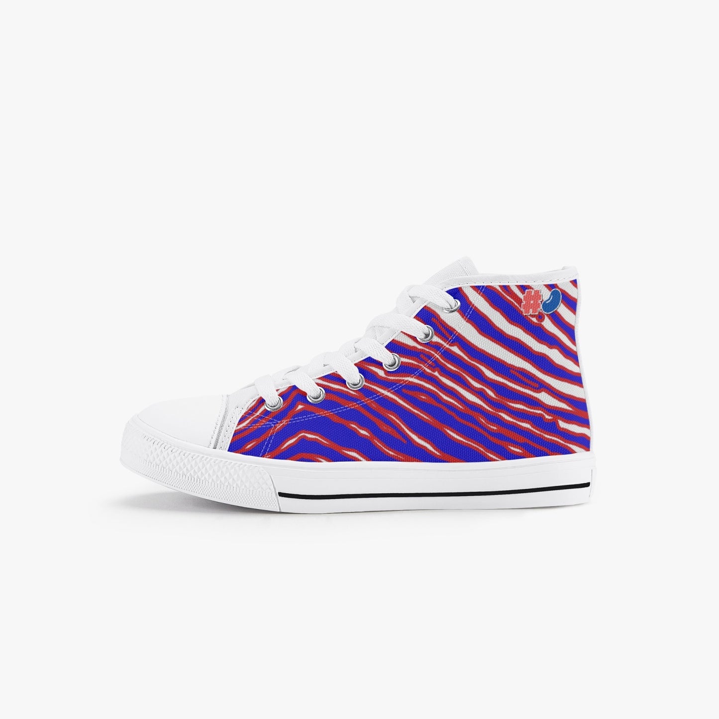 Kids Buffalo Football Zuba High Top Converse Style Shoes