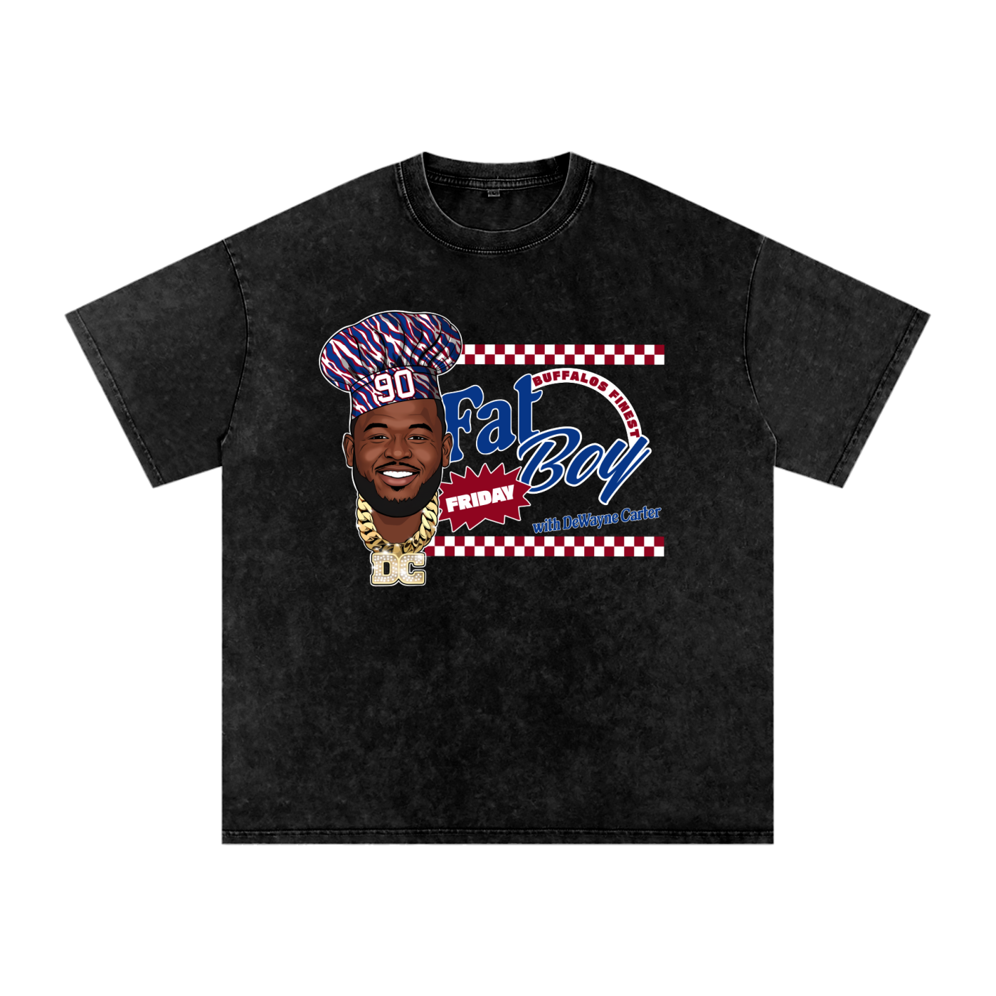 DeWayne Carter Fat Boy Friday X Hashtag Beanie Vintage Washed T-Shirt