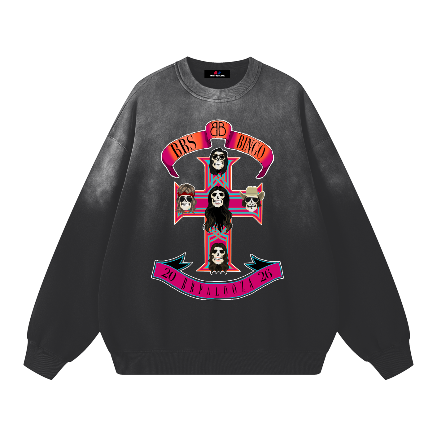 BBPALOOZA 2026 Vintage Washed Crewneck Sweatshirt