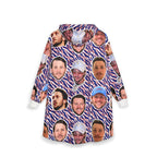 Think Fleece Lined Josh Face Hoodie Blanket