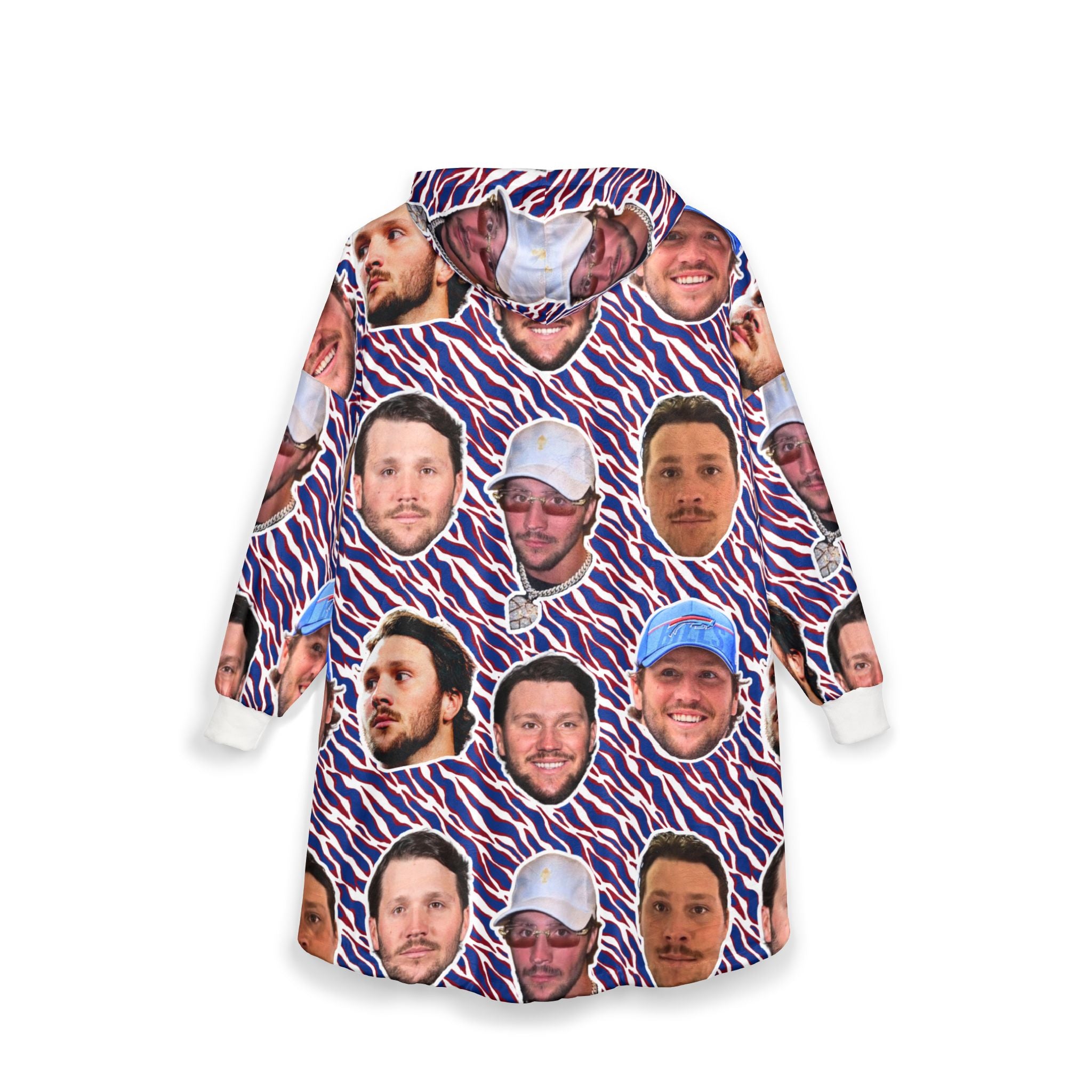 Think Fleece Lined Josh Face Hoodie Blanket