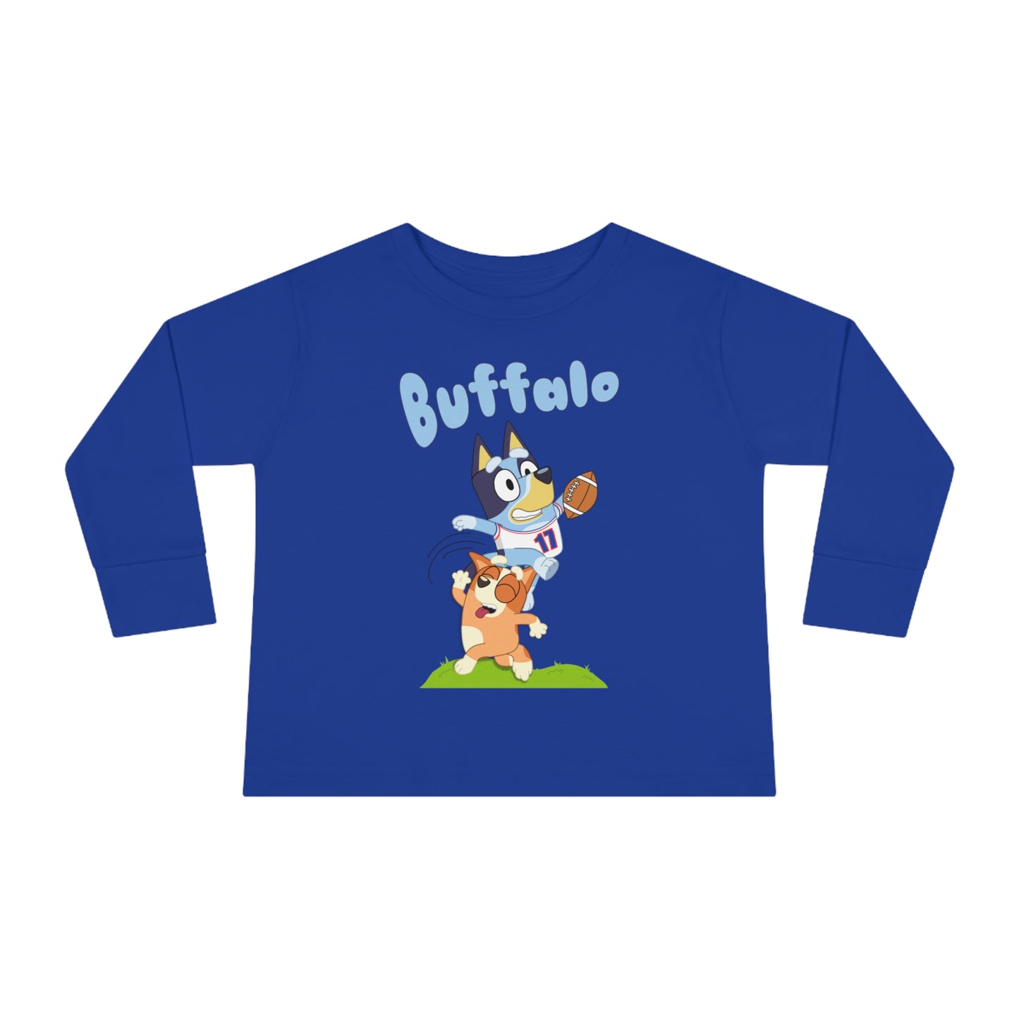 Bluey Buffalo Football Hurdle Long Sleeve T-Shirt