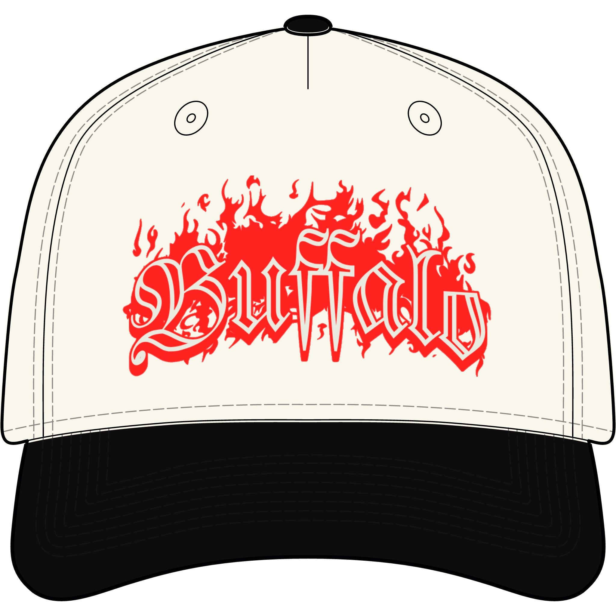 Buffalo Flame 2 toned hat