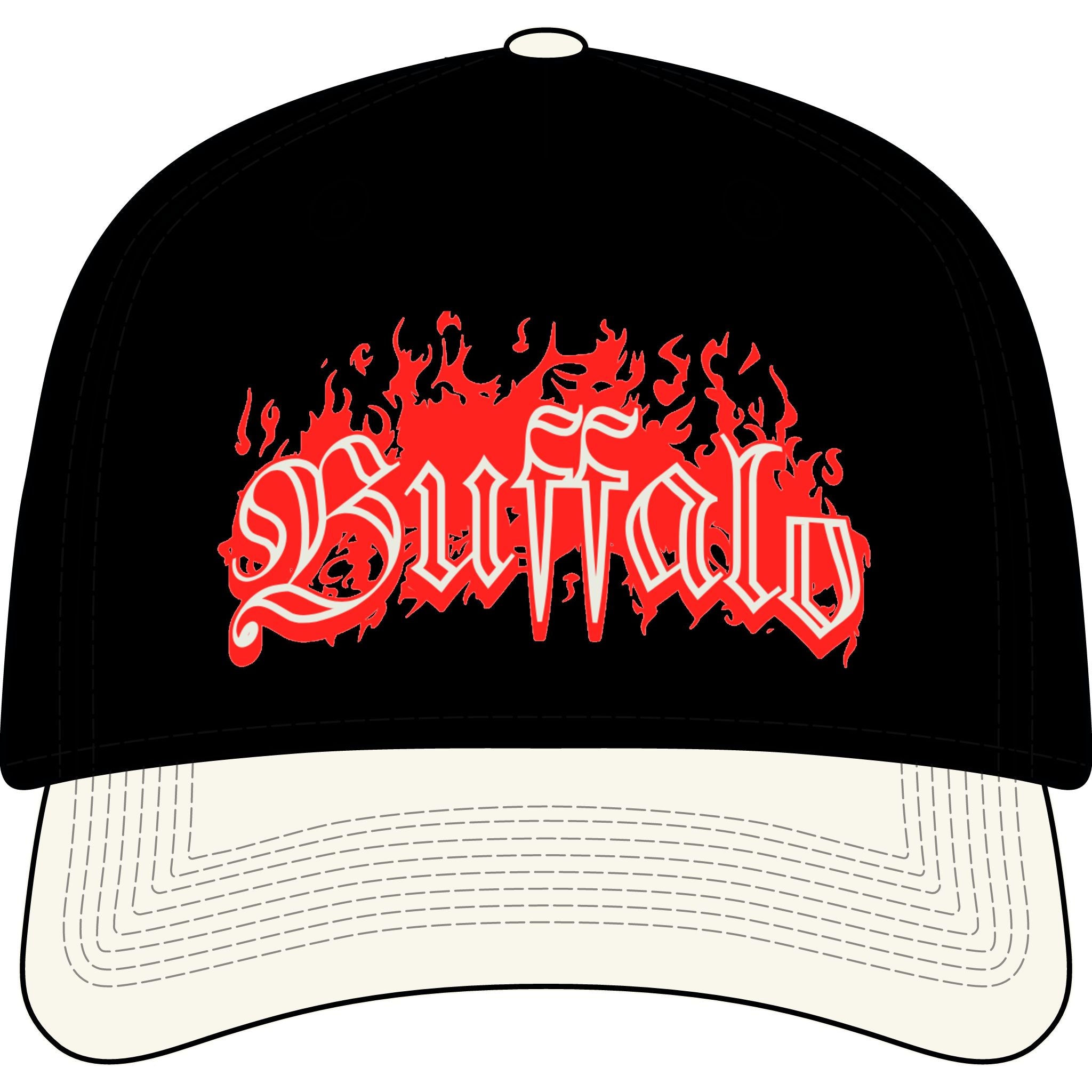 Buffalo Flame 2 toned hat