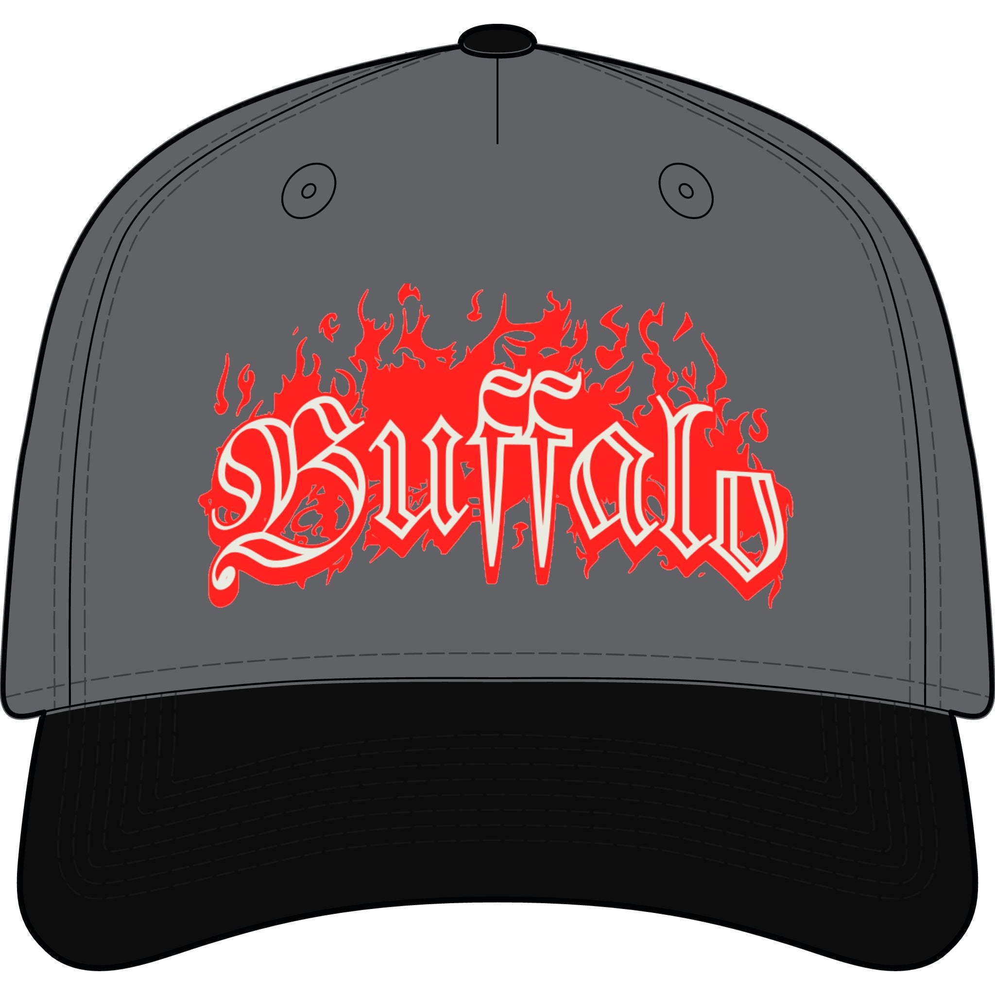 Buffalo Flame 2 toned hat