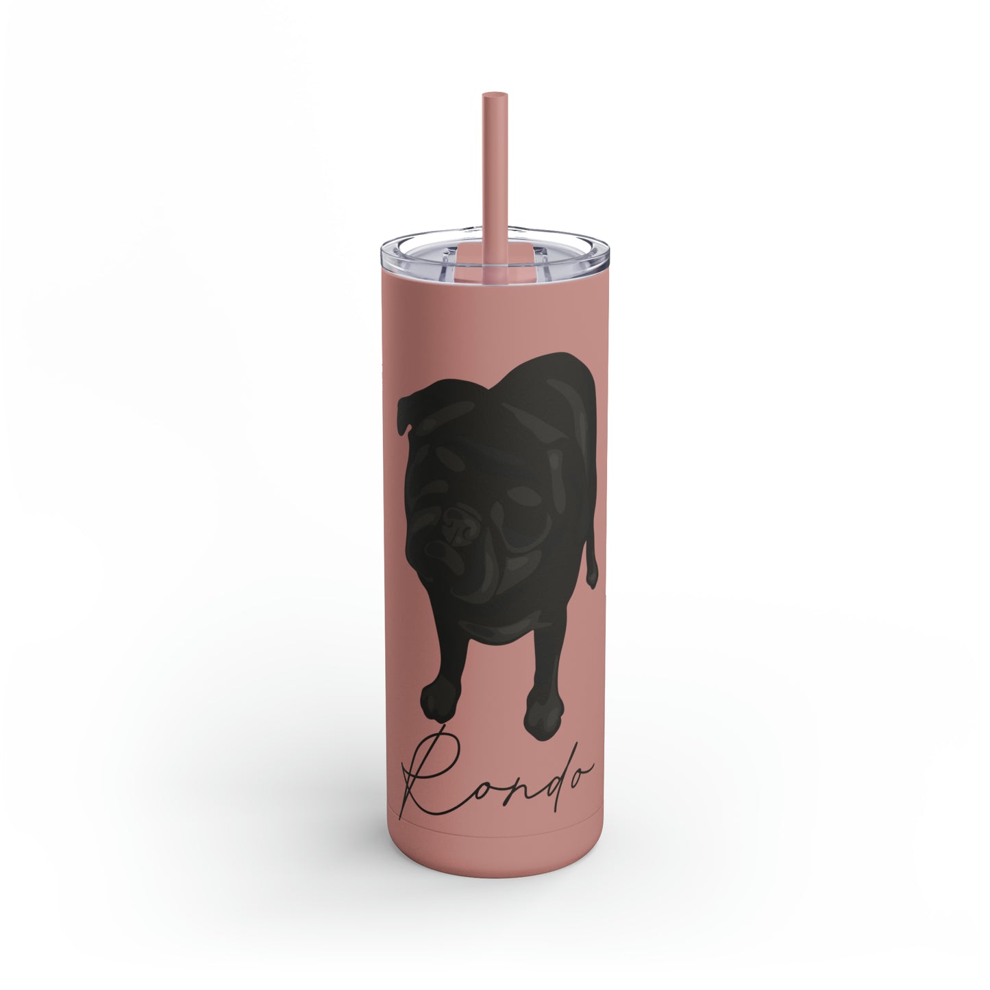 Skinny Matte Tumbler 20oz with custom portrait