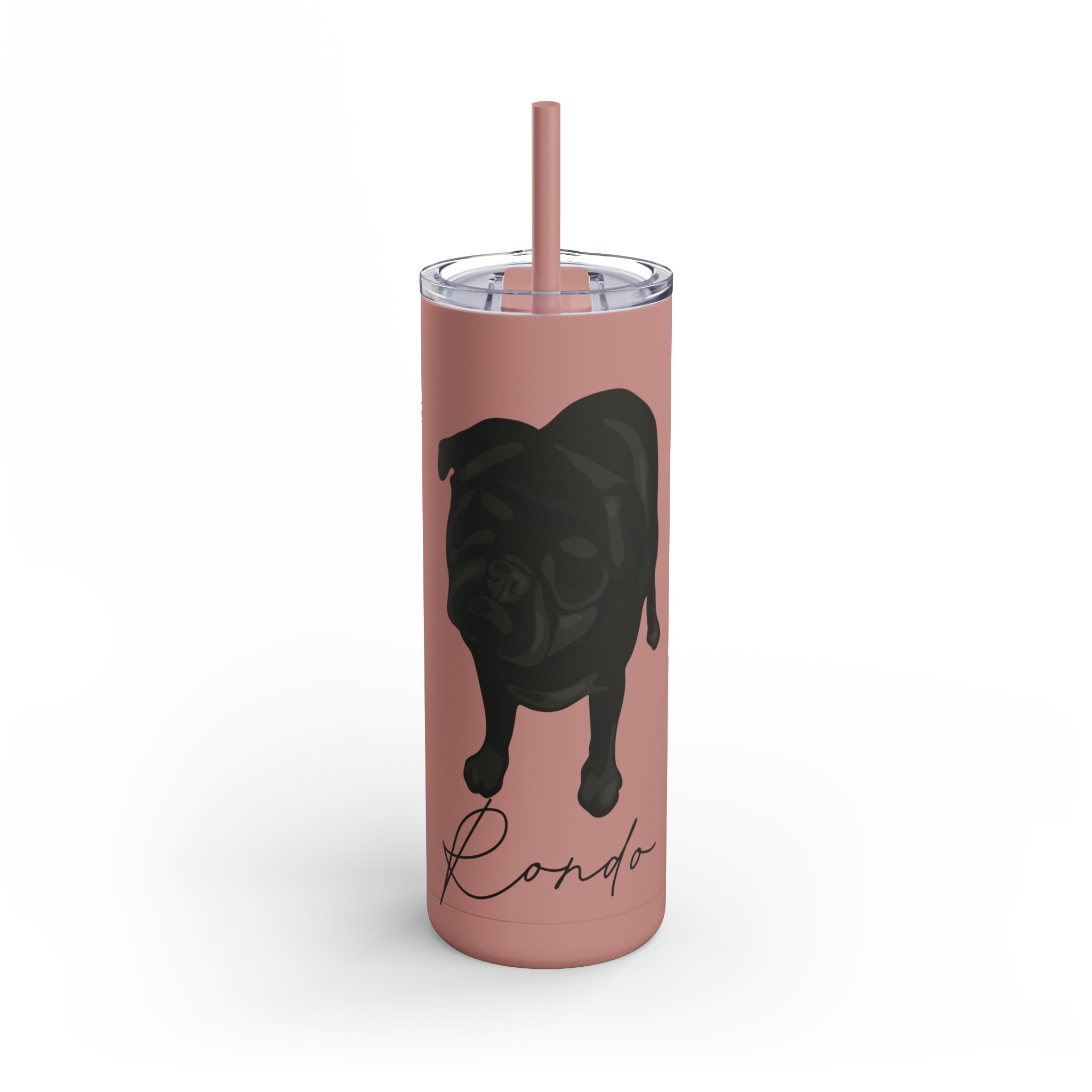 Skinny Matte Tumbler 20oz with custom portrait