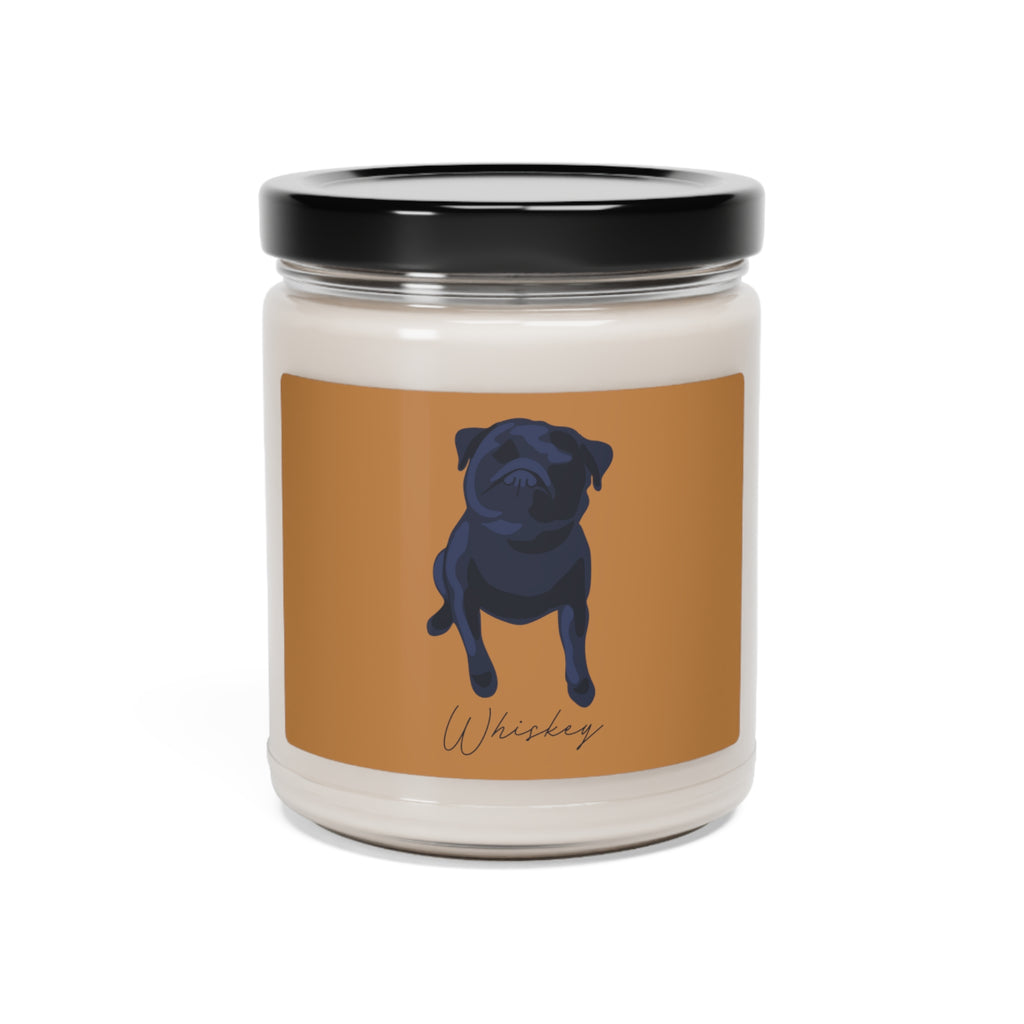 Scented Soy Candle, 9oz with custom portrait