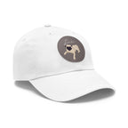 Baseball Hat with Leather Patch and custom portrait