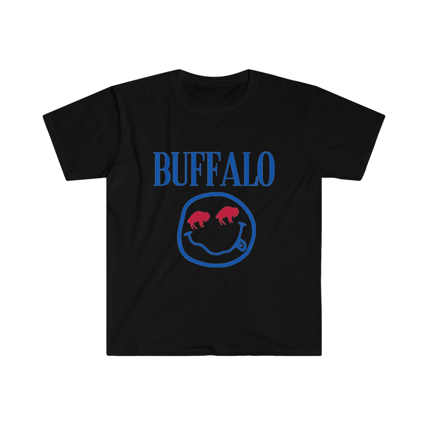 Buffalo Football Smiley Shirt, Bills Band Tee