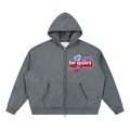 BE QUIET BUFFALO IS PLAYING Sparkles Full Zip Boxy Hoodie