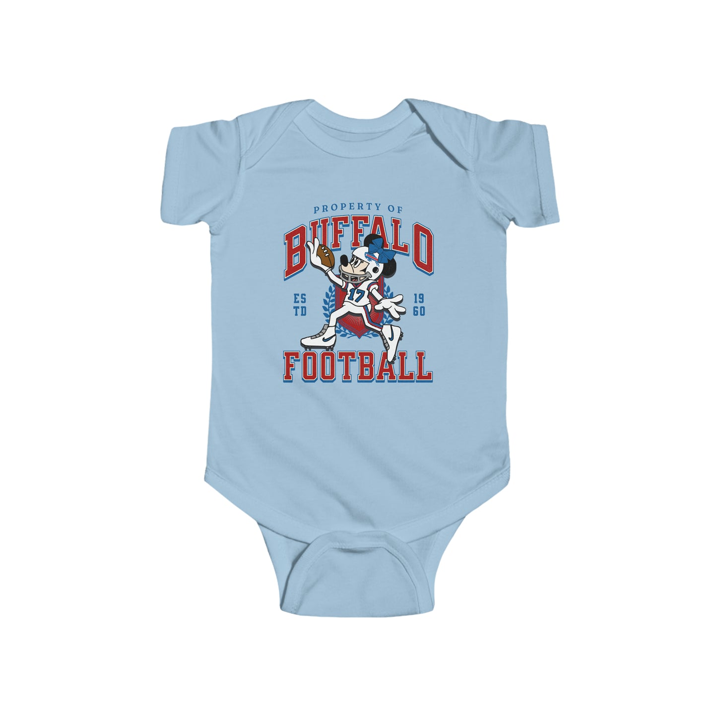 Minnie Buffalo Football Touchdown Infant Onesie