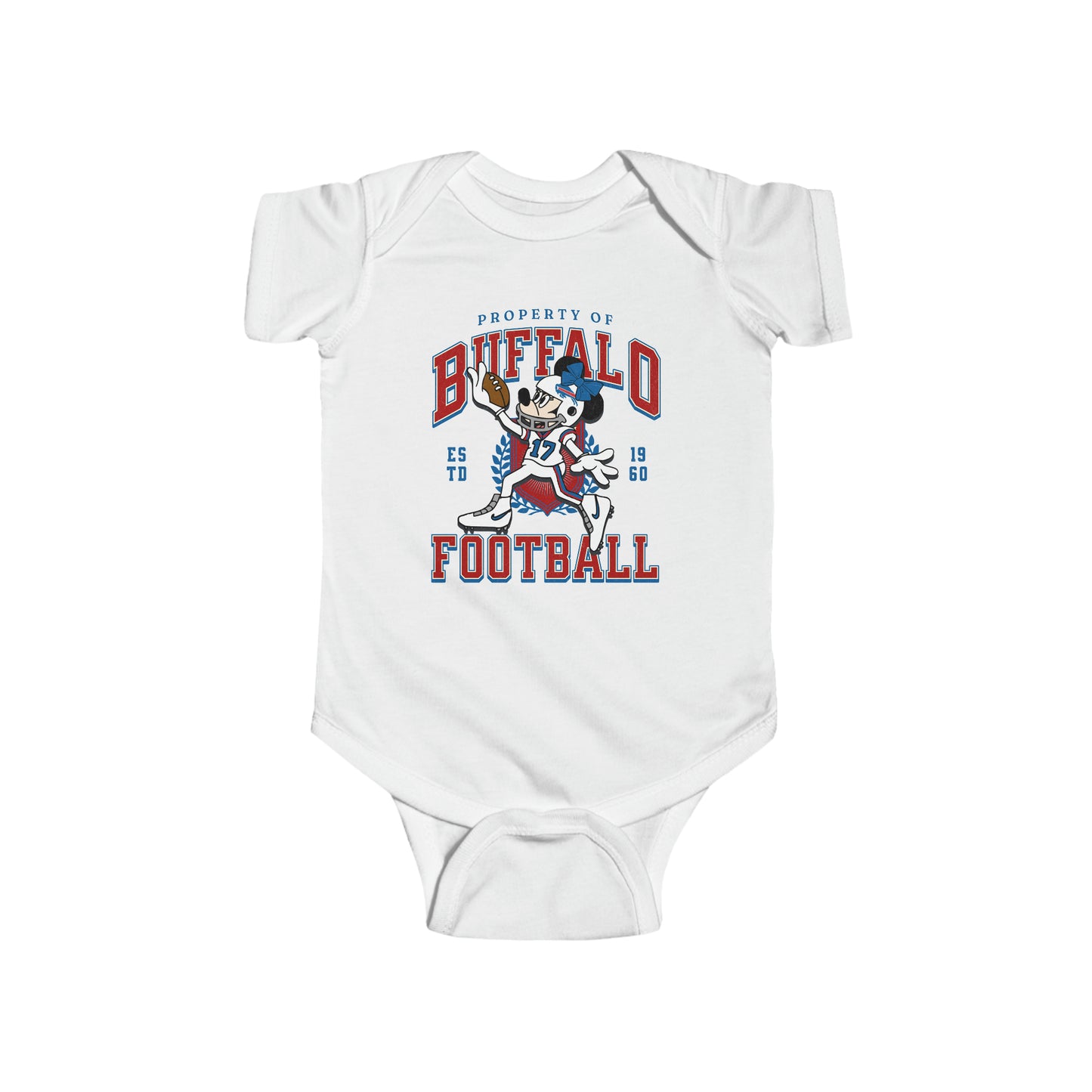 Minnie Buffalo Football Touchdown Infant Onesie