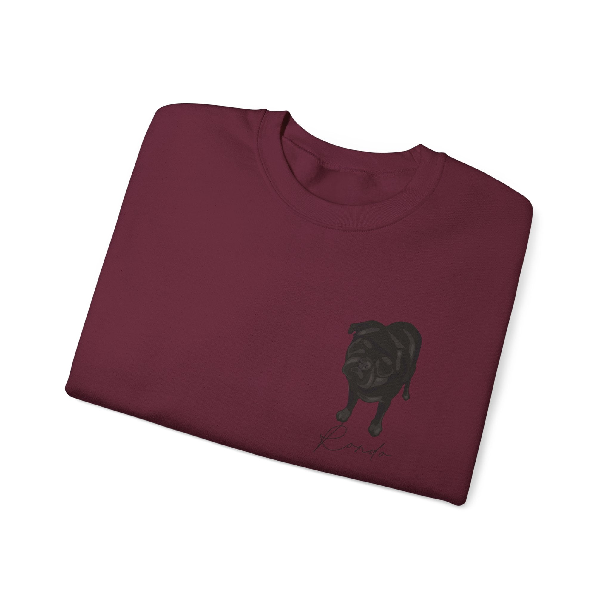 Crewneck sweatshirt with custom portrait