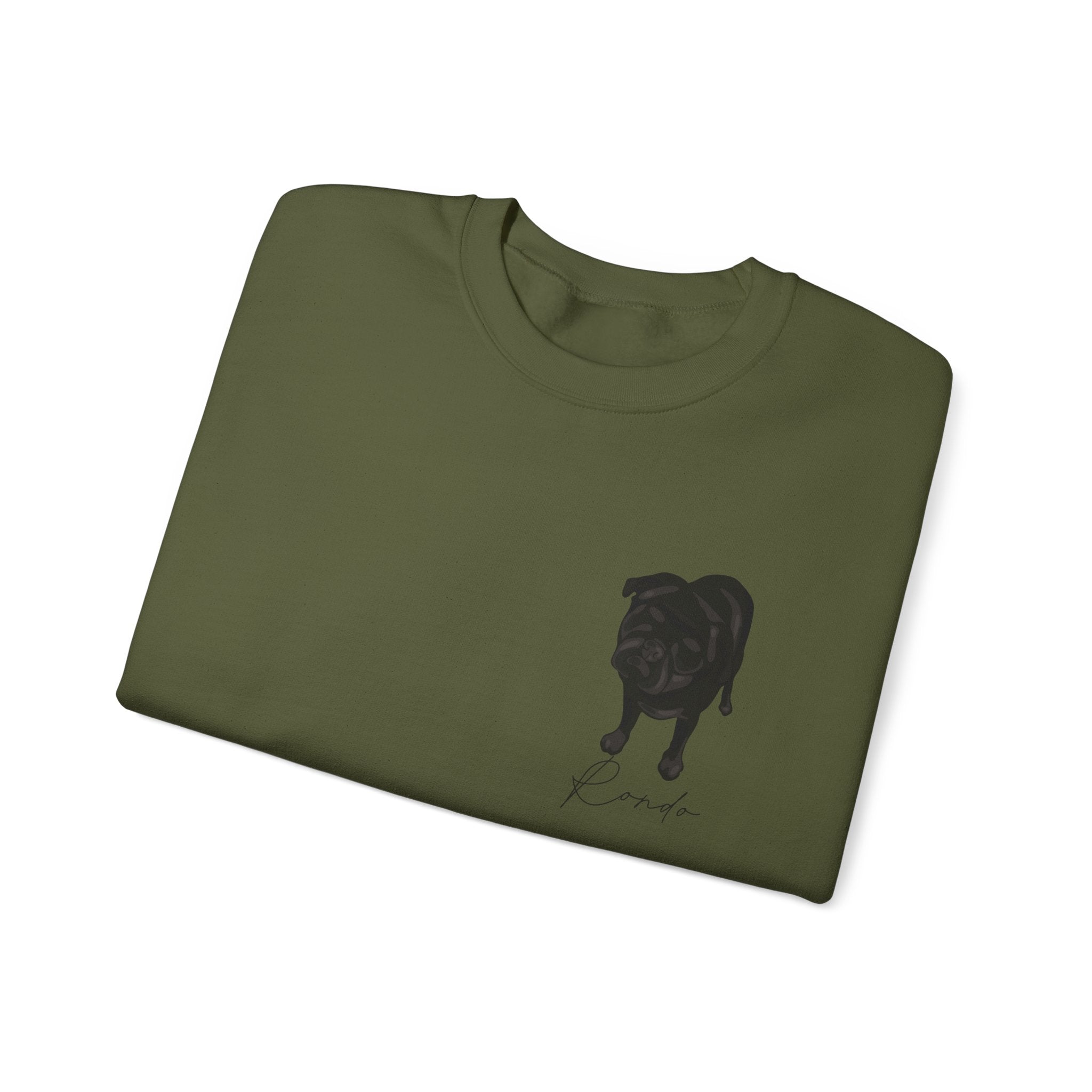 Crewneck sweatshirt with custom portrait