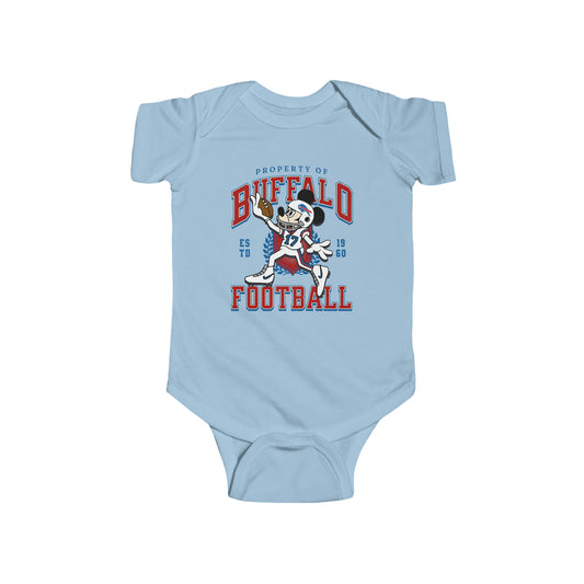 Mickey Buffalo Football Touchdown Infant Onesie