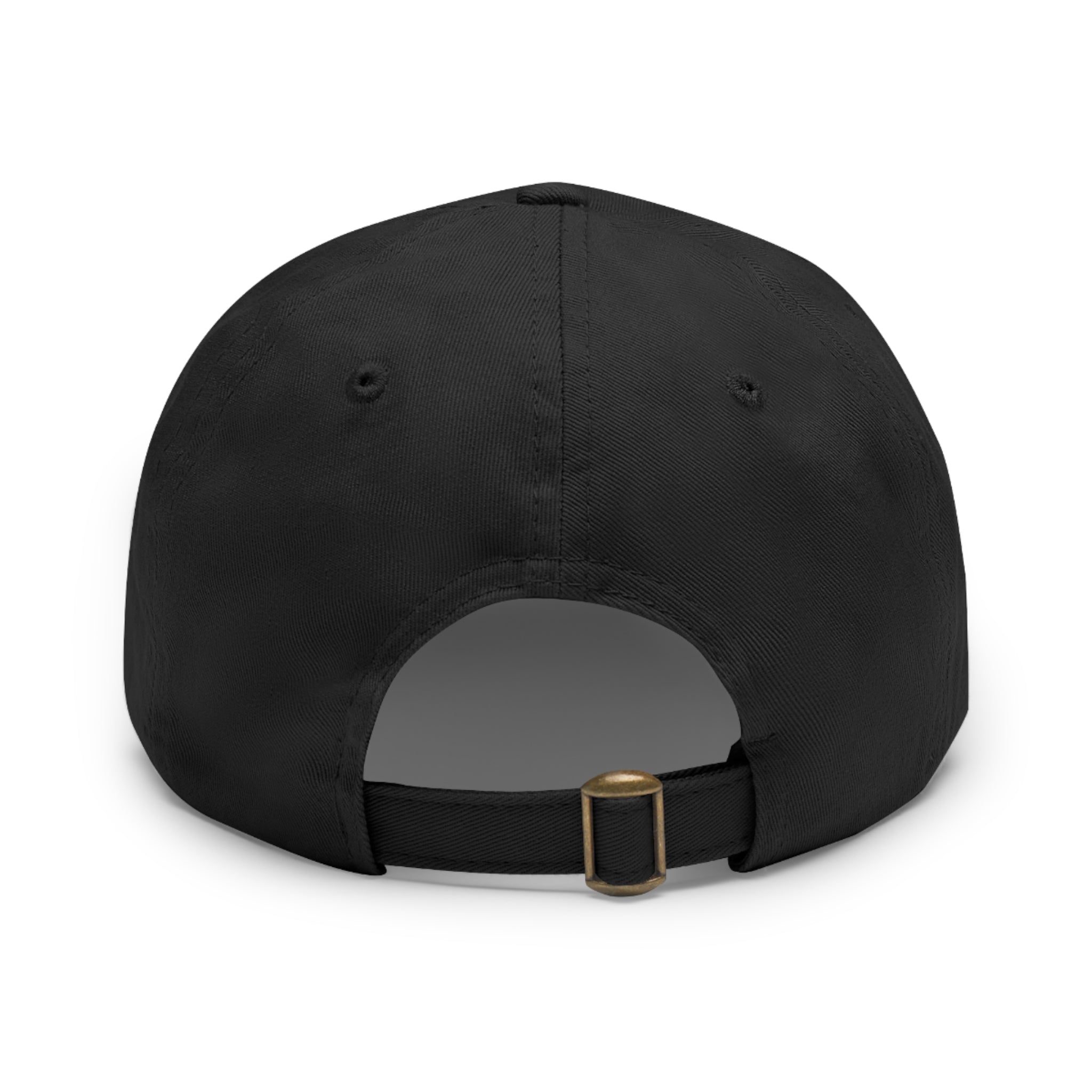 Baseball Hat with Leather Patch and custom portrait