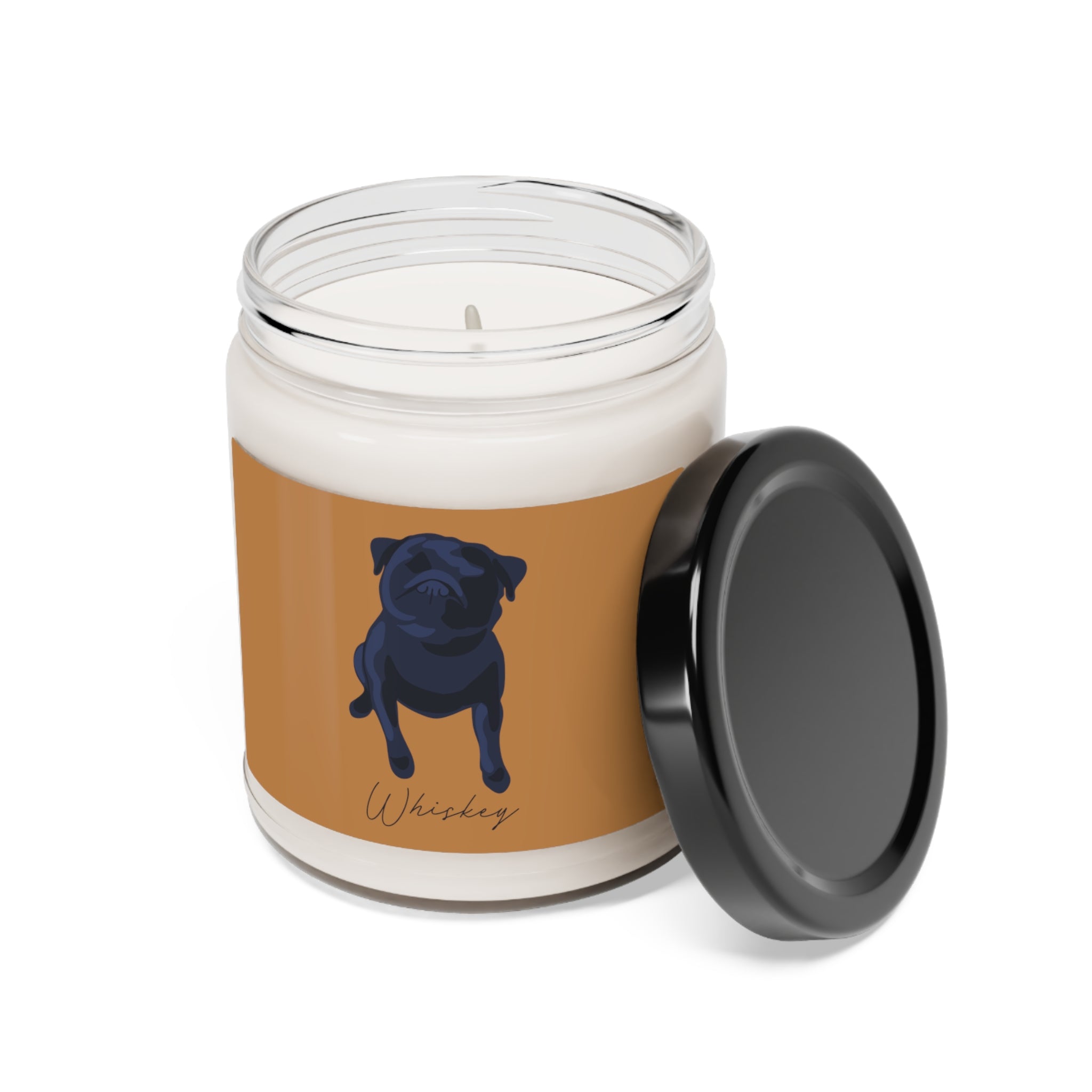 Scented Soy Candle, 9oz with custom portrait