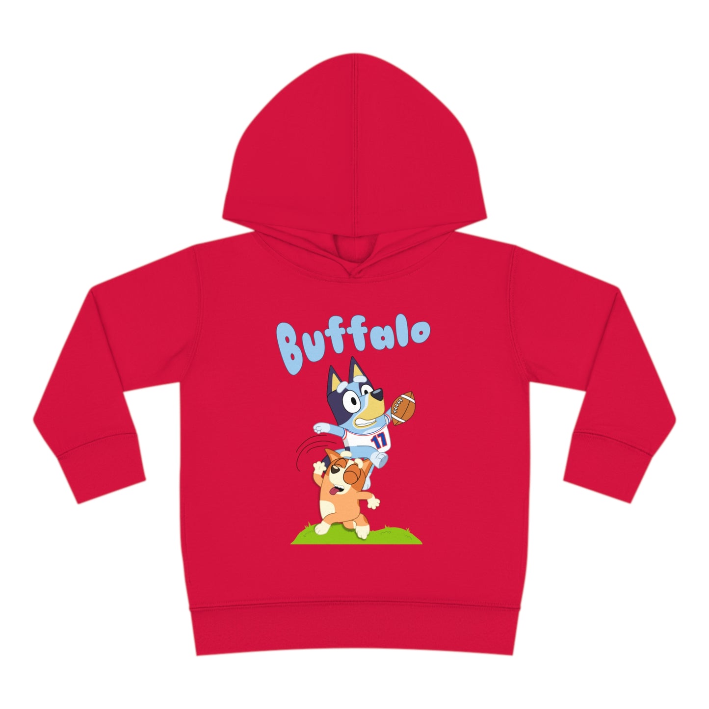 Bluey Buffalo Football Hurdle Toddler Pullover Fleece Hoodie