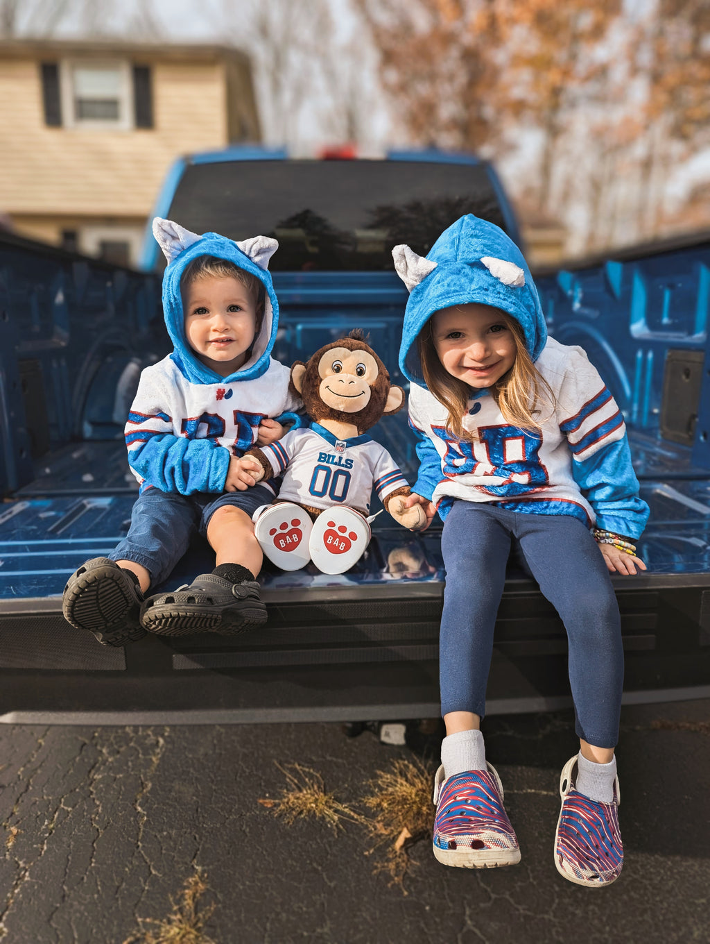 Billy Buf Kid’s Sherpa Fleece Sweatshirt With Horns