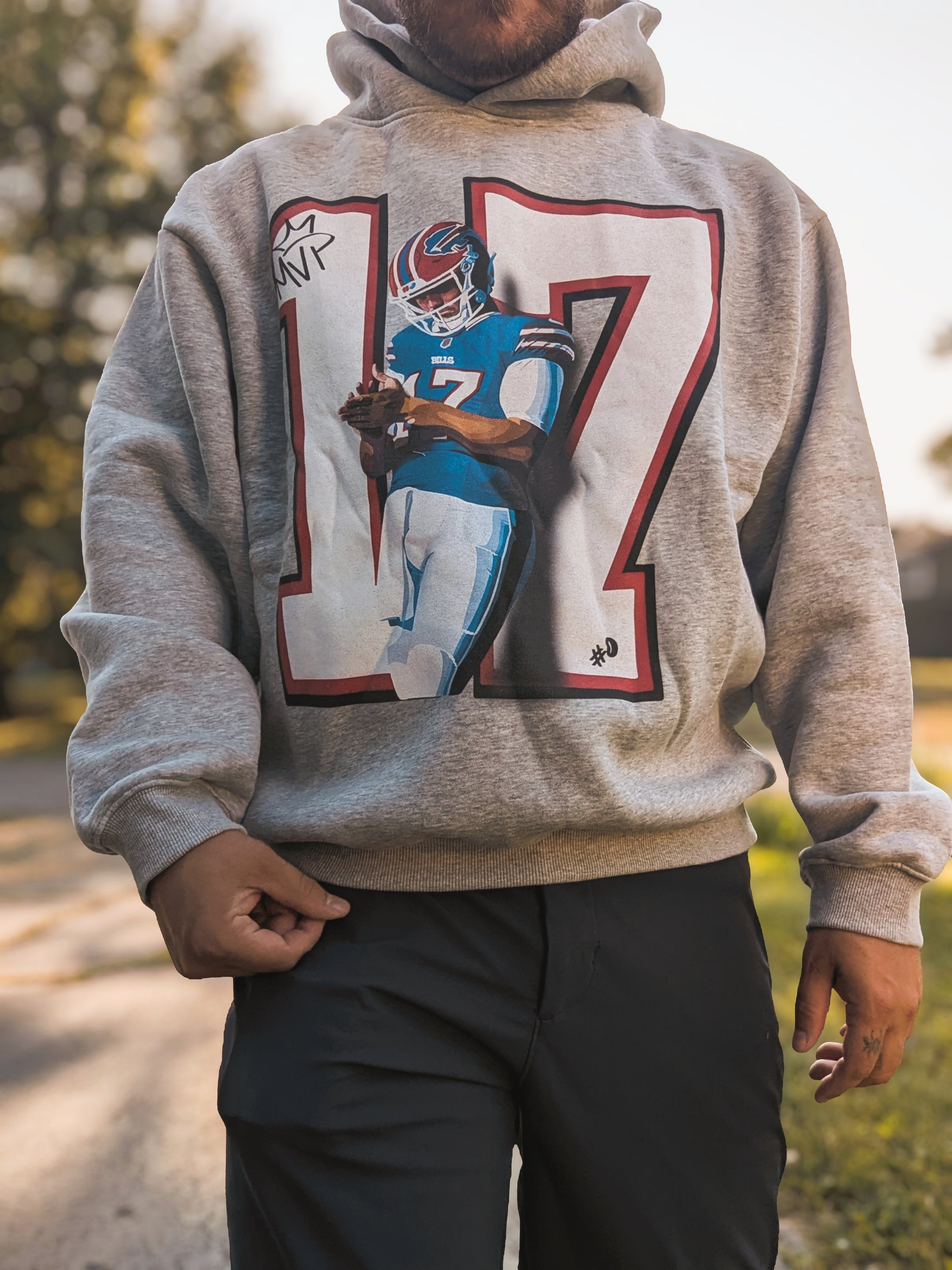 MVP Red Helmet Fleeced Boxy Hoodie