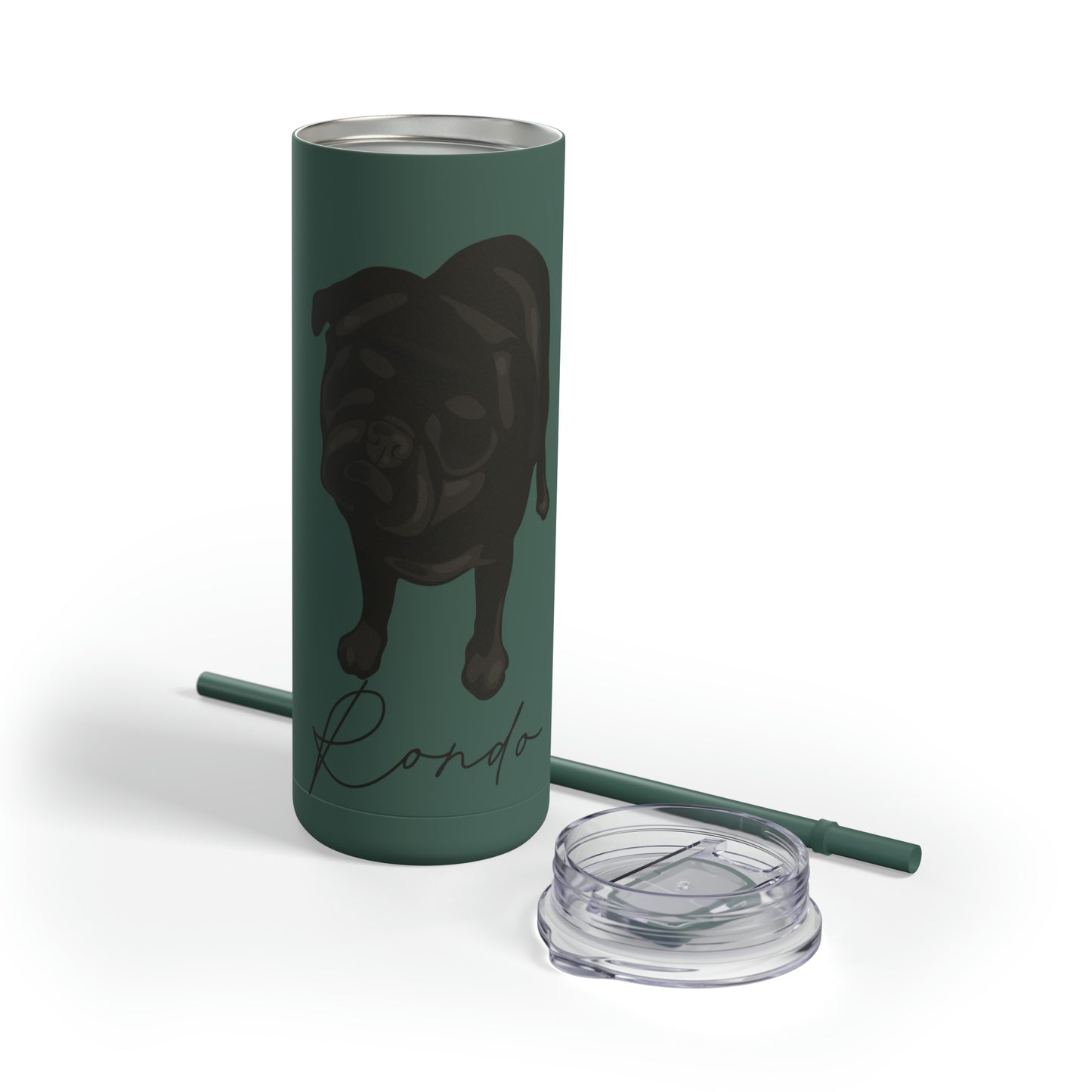 Skinny Matte Tumbler 20oz with custom portrait