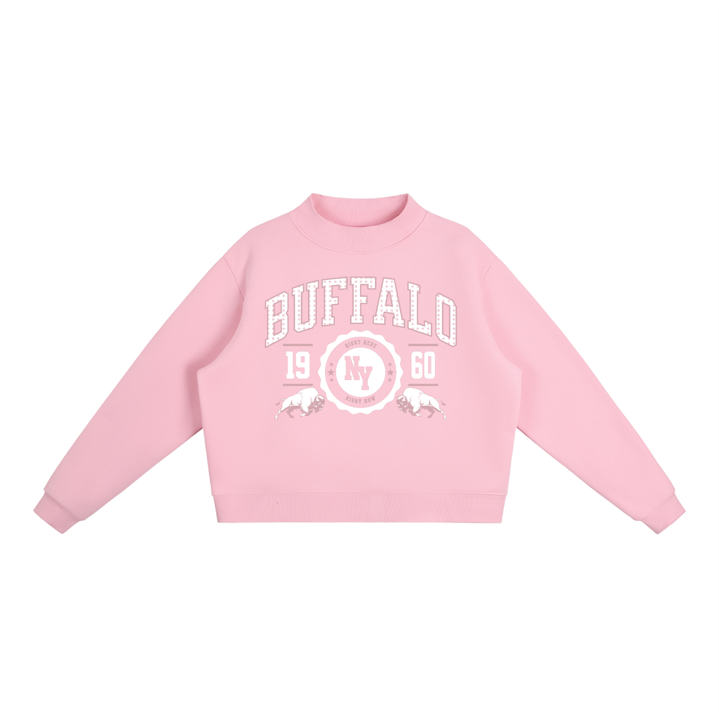 Summer Vibe Blush Mockneck Sweatshirt