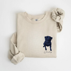 Crewneck sweatshirt with custom portrait