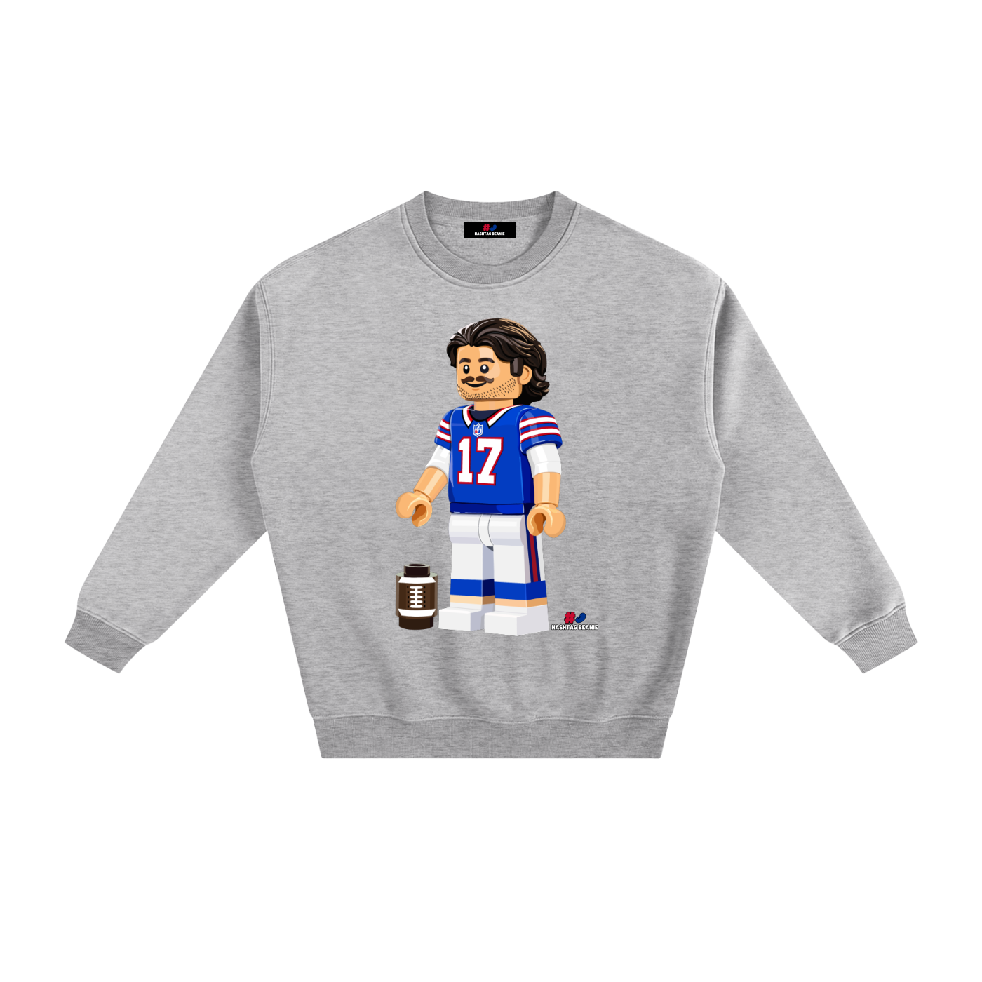 MVP Brick Minifig Adult Fleeced Crewneck Sweatshirt