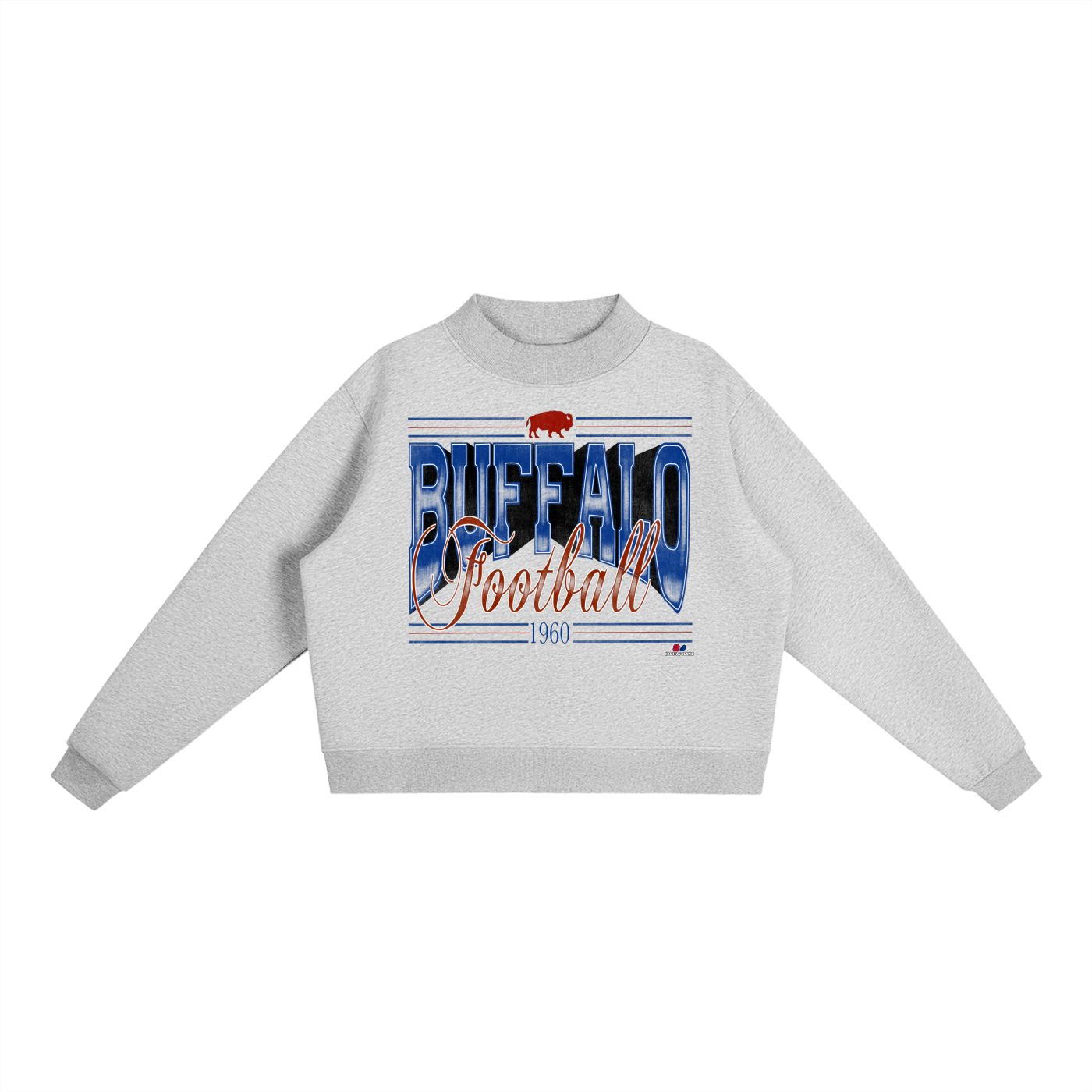 Buffalo Football Mock Neck Sweatshirt
