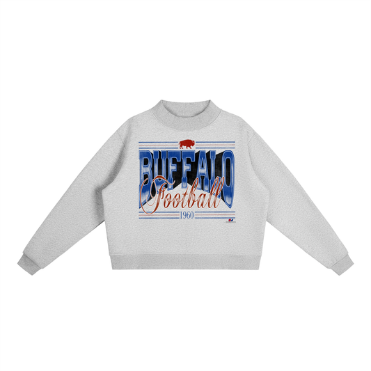 Buffalo Football Mock Neck Sweatshirt