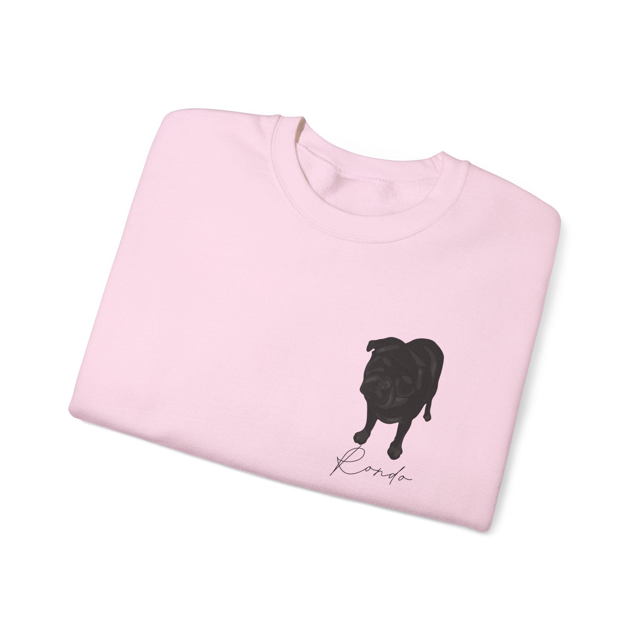 Crewneck sweatshirt with custom portrait